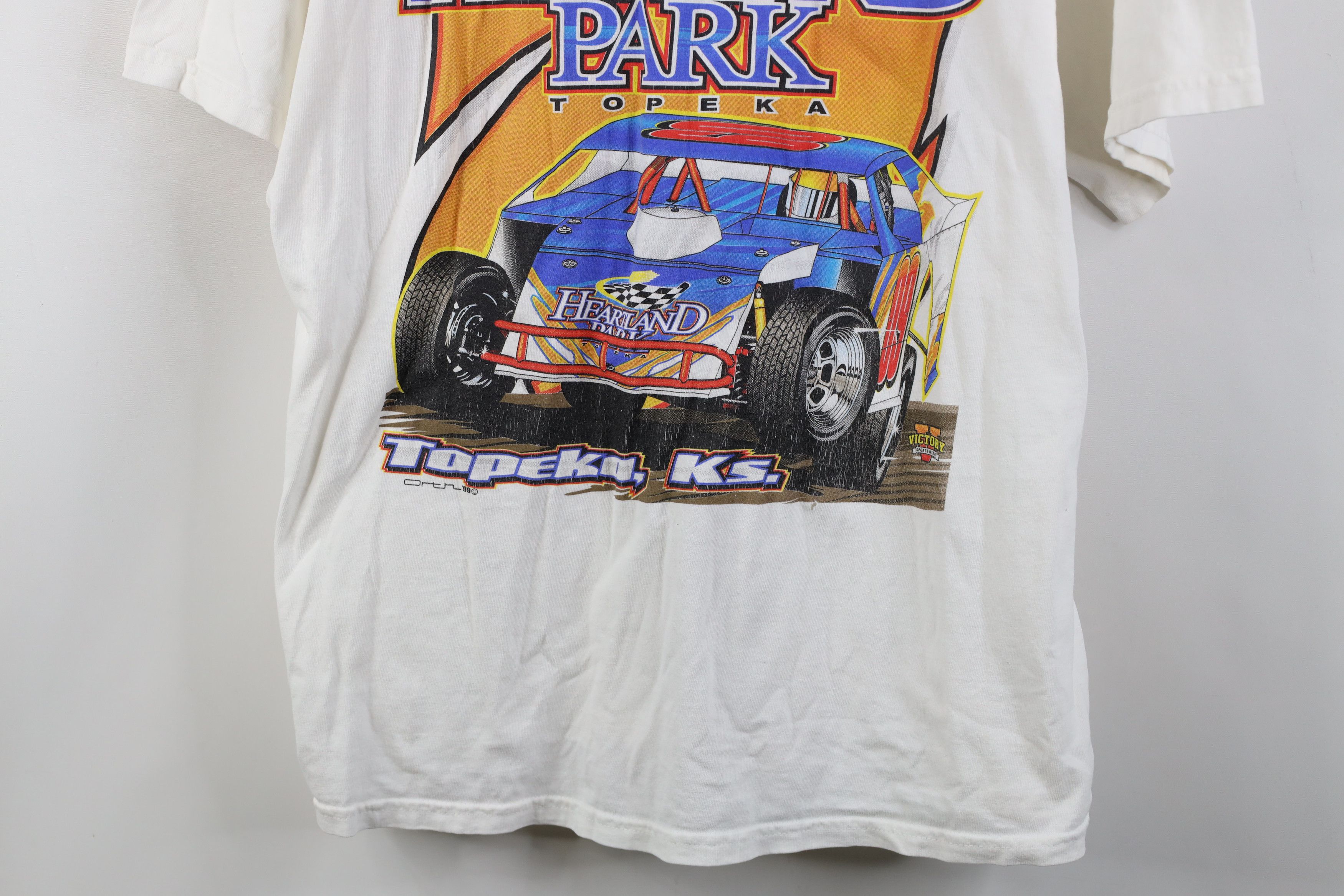 Vintage Vintage Y2K Streetwear Park Topeka Kansas Racing T-Shirt Size US XXL / EU 58 / 5 - 3 Thumbnail