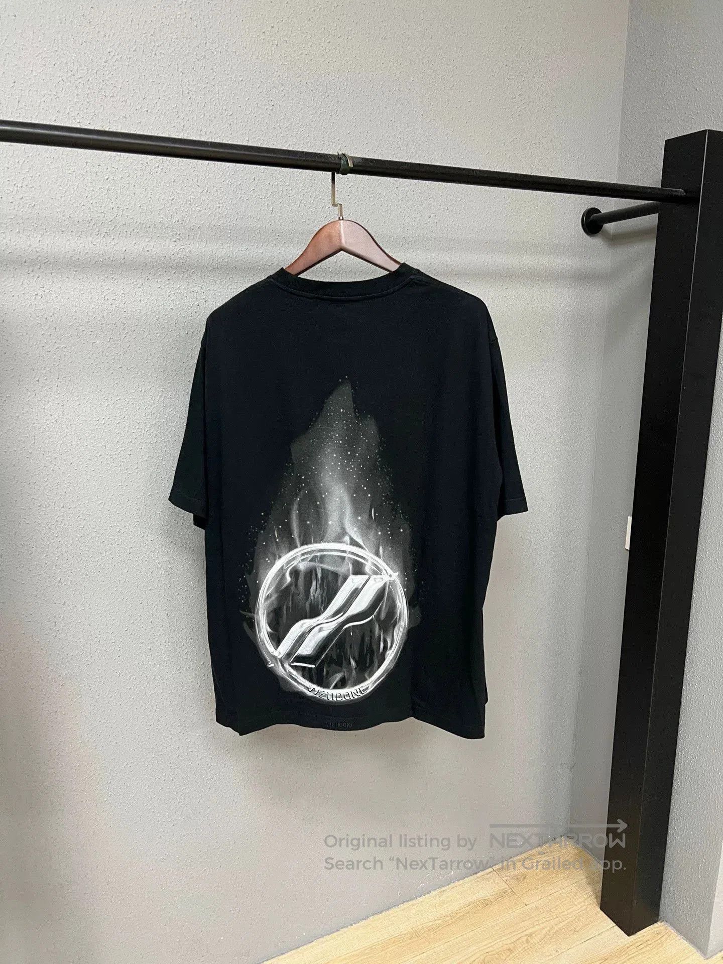 WE11DONE We11done Short Sleeve Black T. Size US L / EU 52-54 / 3 - 2 Thumbnail