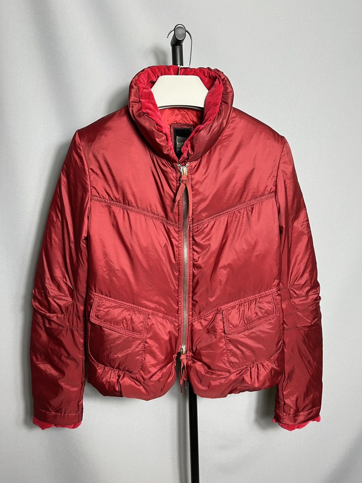 Marithe + Francois Girbaud MARITHE FRANCOIS GIRBAUD Red Puffer Down Jacket Designed Size M / US 6-8 / IT 42-44 - 1 Thumbnail