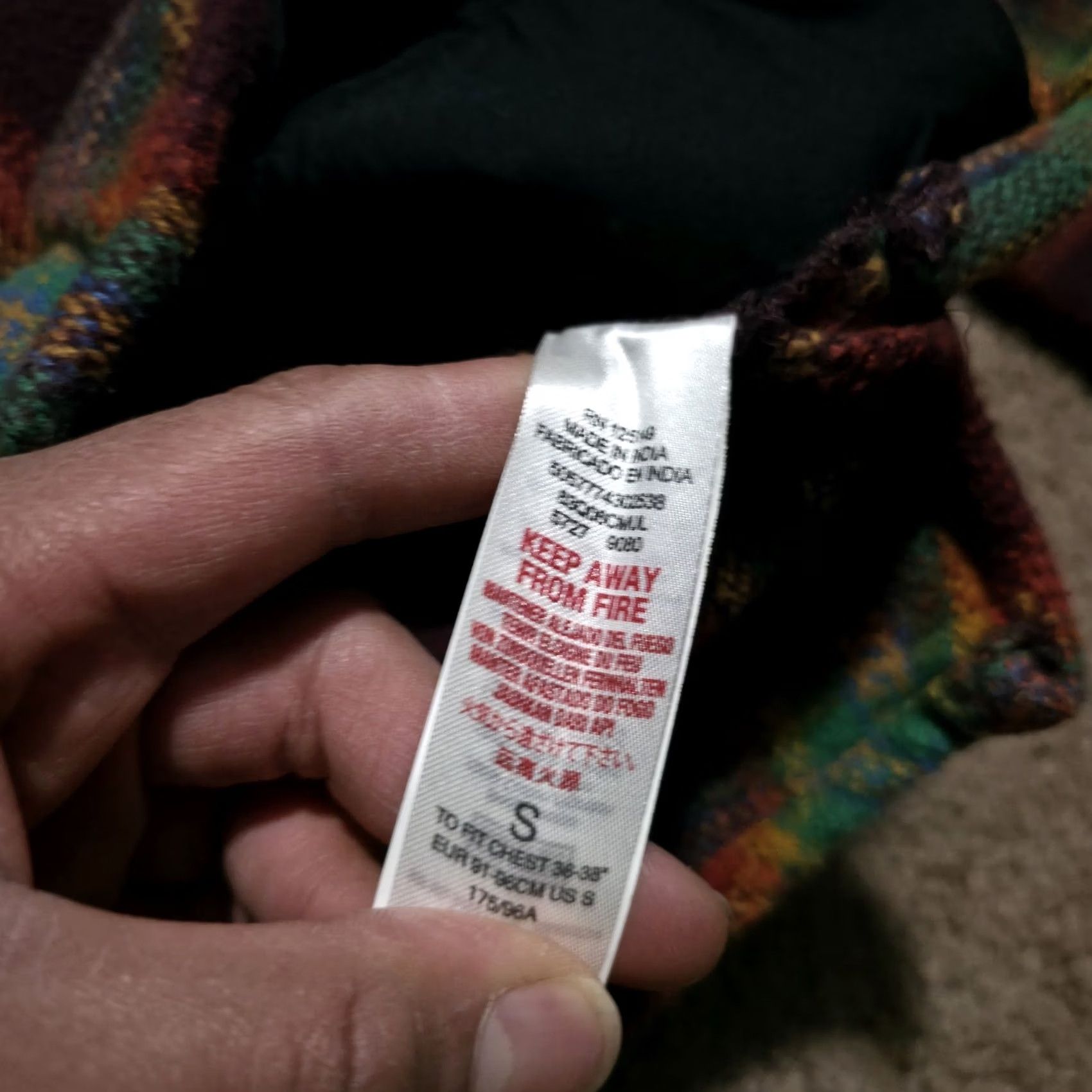 Topman Topman Thick Flannel Hooded Button Up Jacket Shacket Mens Small Multicolor Plaid Pattern Size US S / EU 44-46 / 1 - 4 Thumbnail