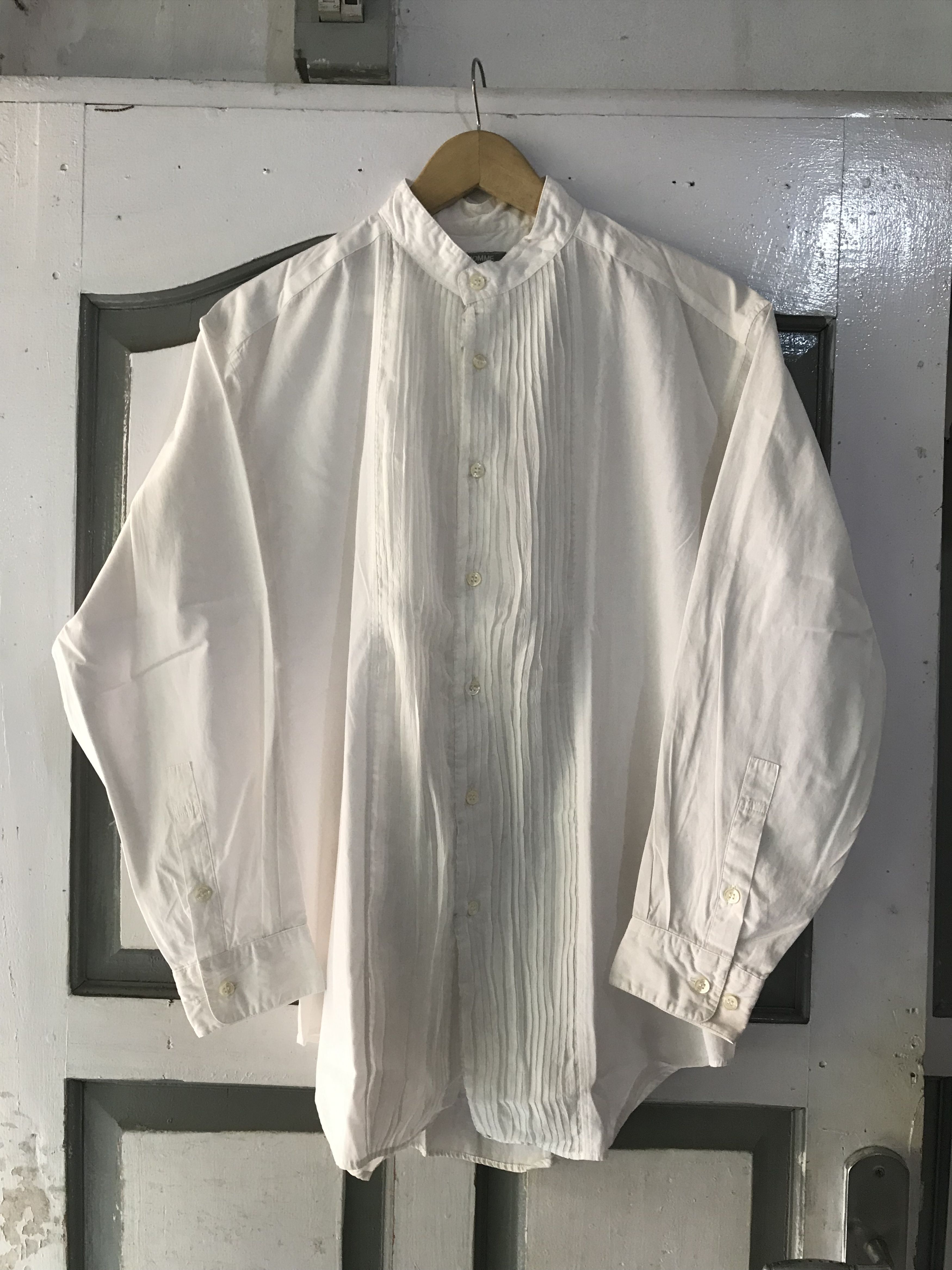 Homme Comme Des Garcons Shanghai White Shirts