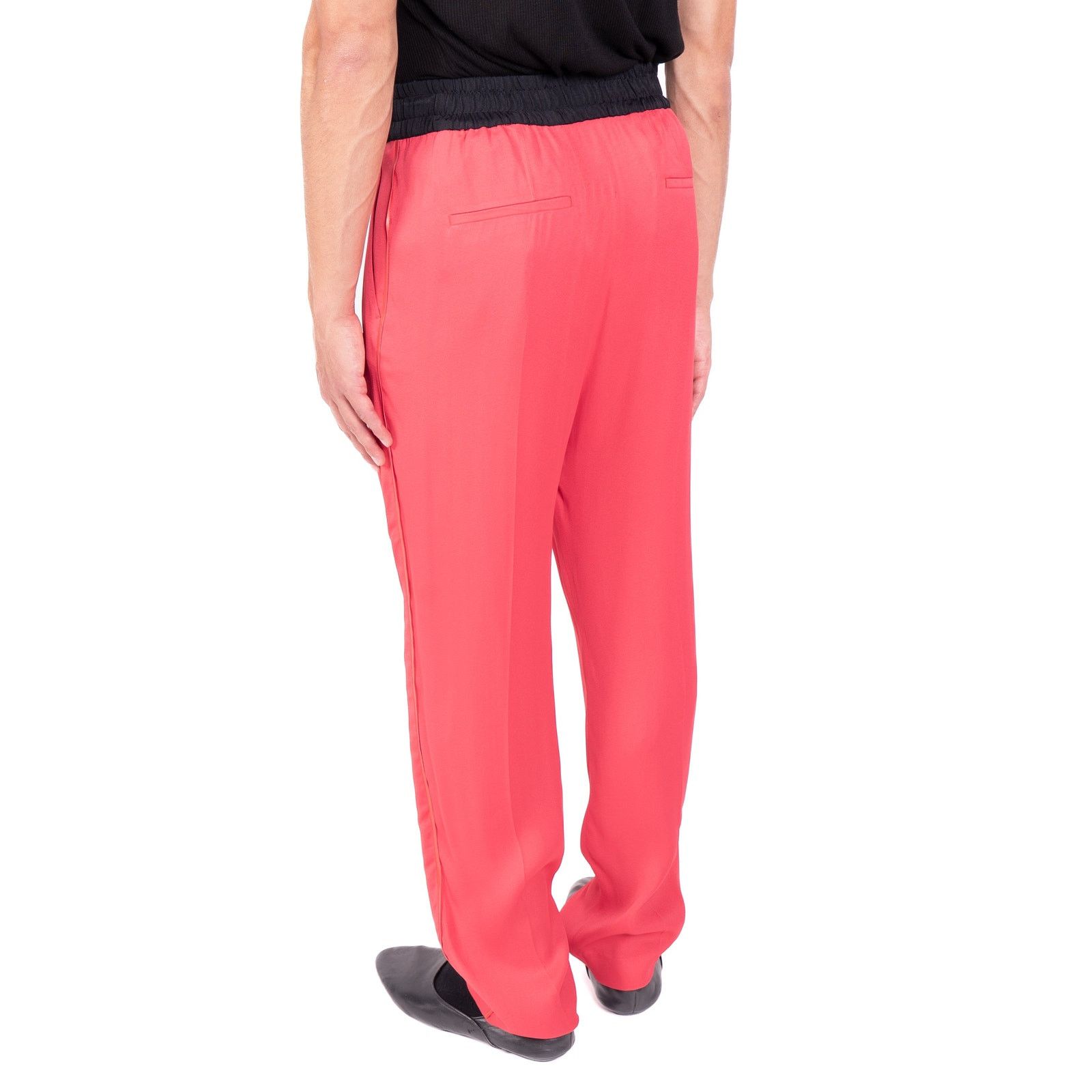 Haider Ackermann SS17 Elastic Waistband Trousers in Pink Silk Size 36S - 4 Thumbnail