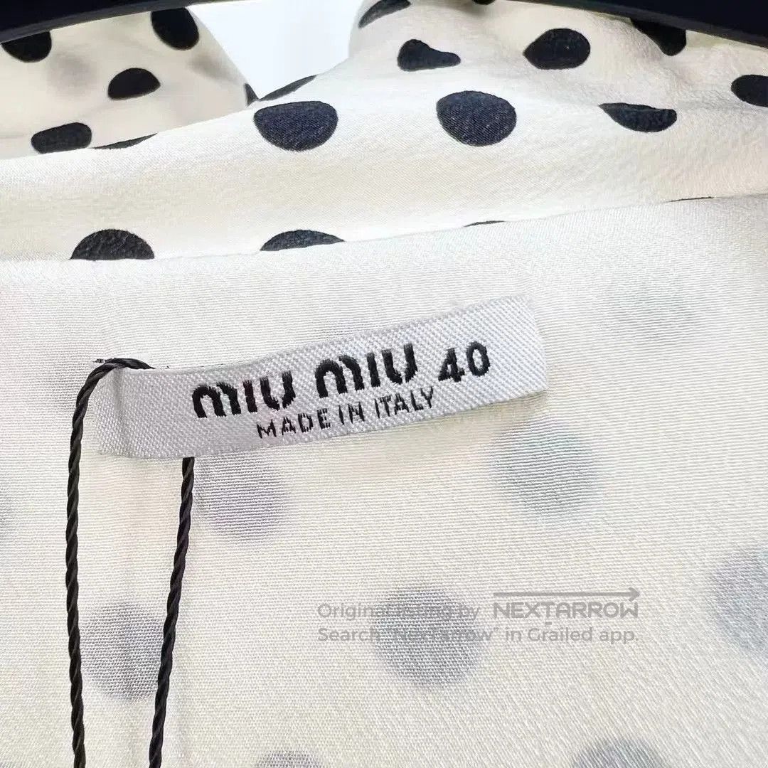 Miu Miu Miu Miu Polka Dot Puff Sleeve Dress. Size S / US 4 / IT 40 - 6 Thumbnail