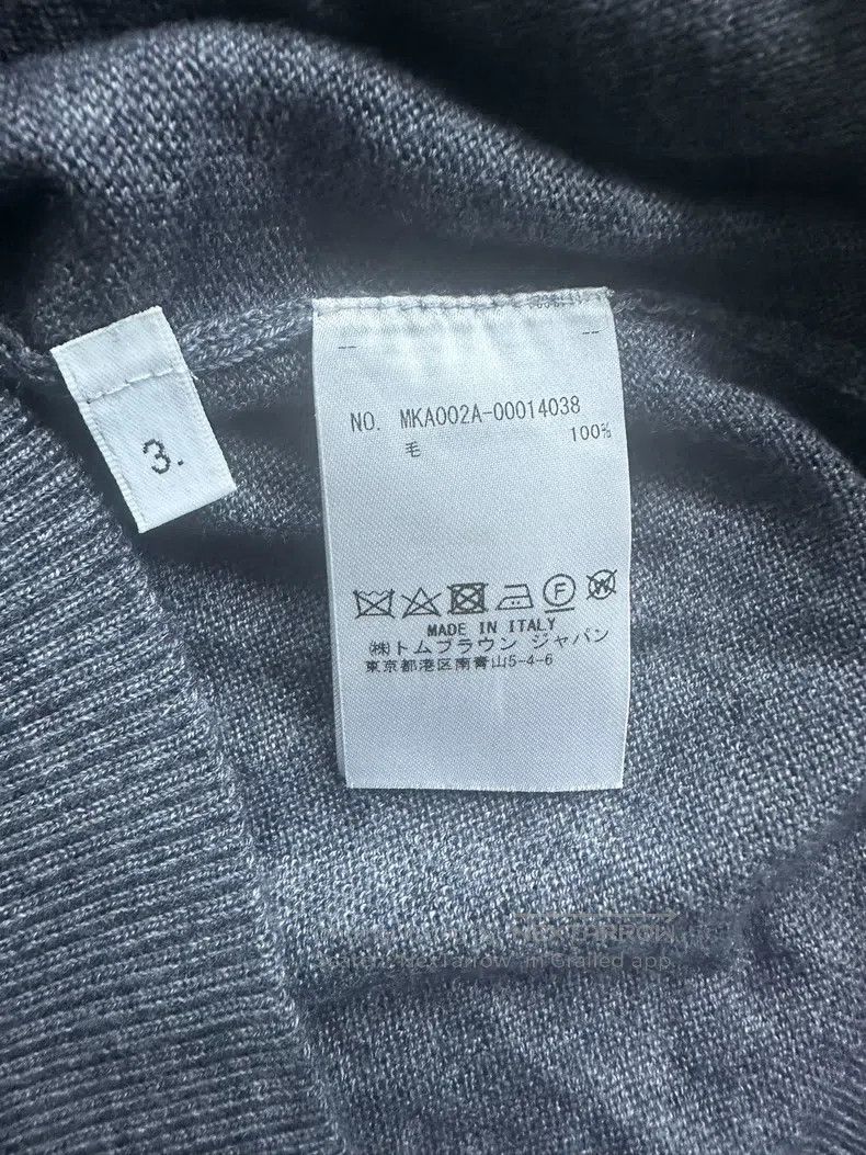 Thom Browne Thom Browne Gray wool sweater Size US L / EU 52-54 / 3 - 5 Thumbnail