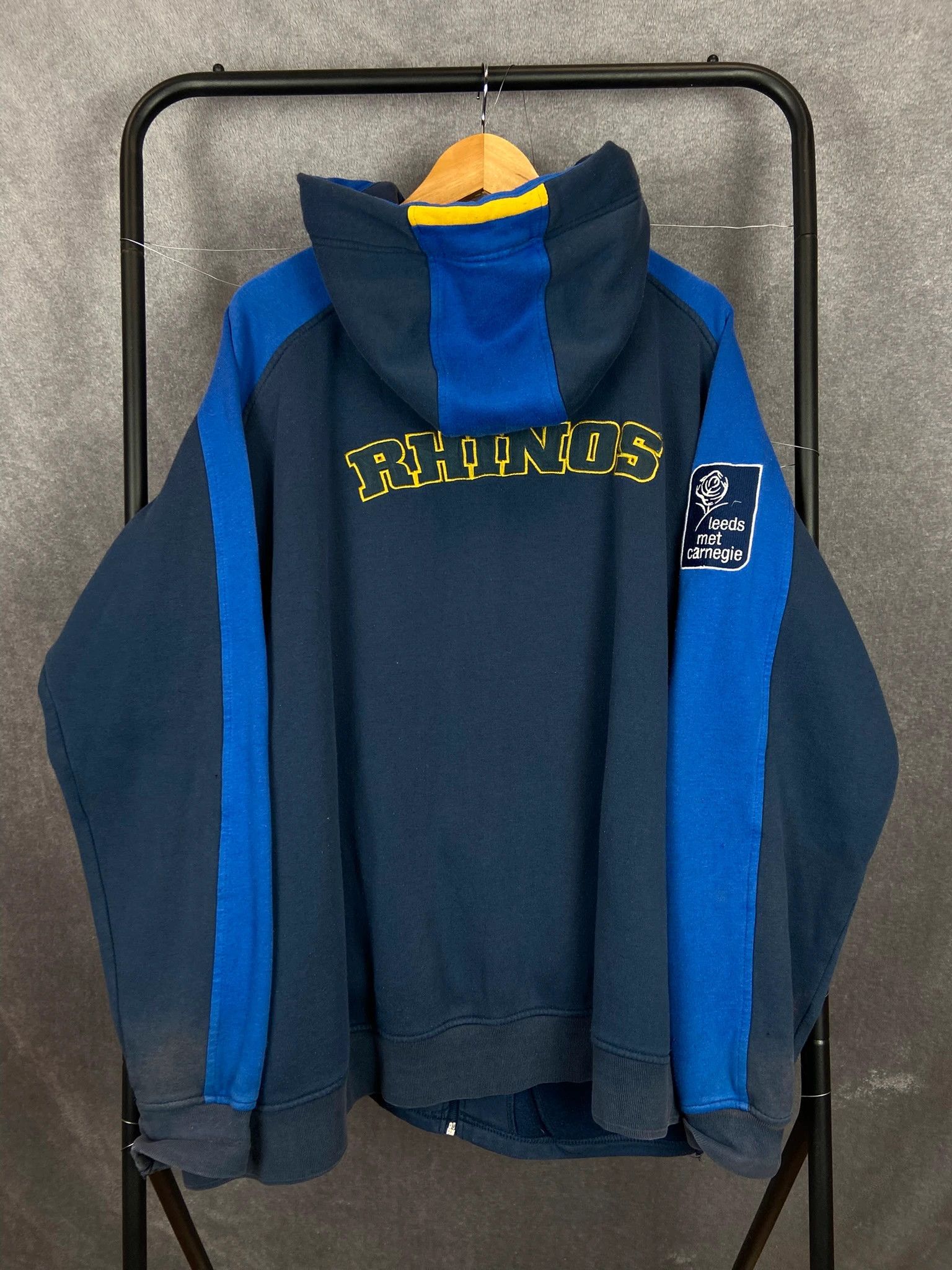 Vintage Leeds Rhinos Rugby Zip-Up Jacket Navy XXXL Size US XXL / EU 58 / 5 - 7 Thumbnail