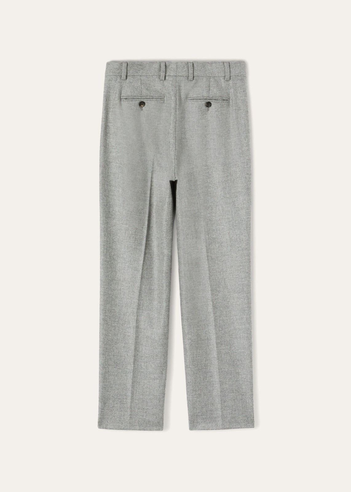 Loro Piana o1srvl11e0824 Neo Derk Cashmere Flannel Pant in Grey Size 28" / US 6 / IT 42 - 2 Thumbnail