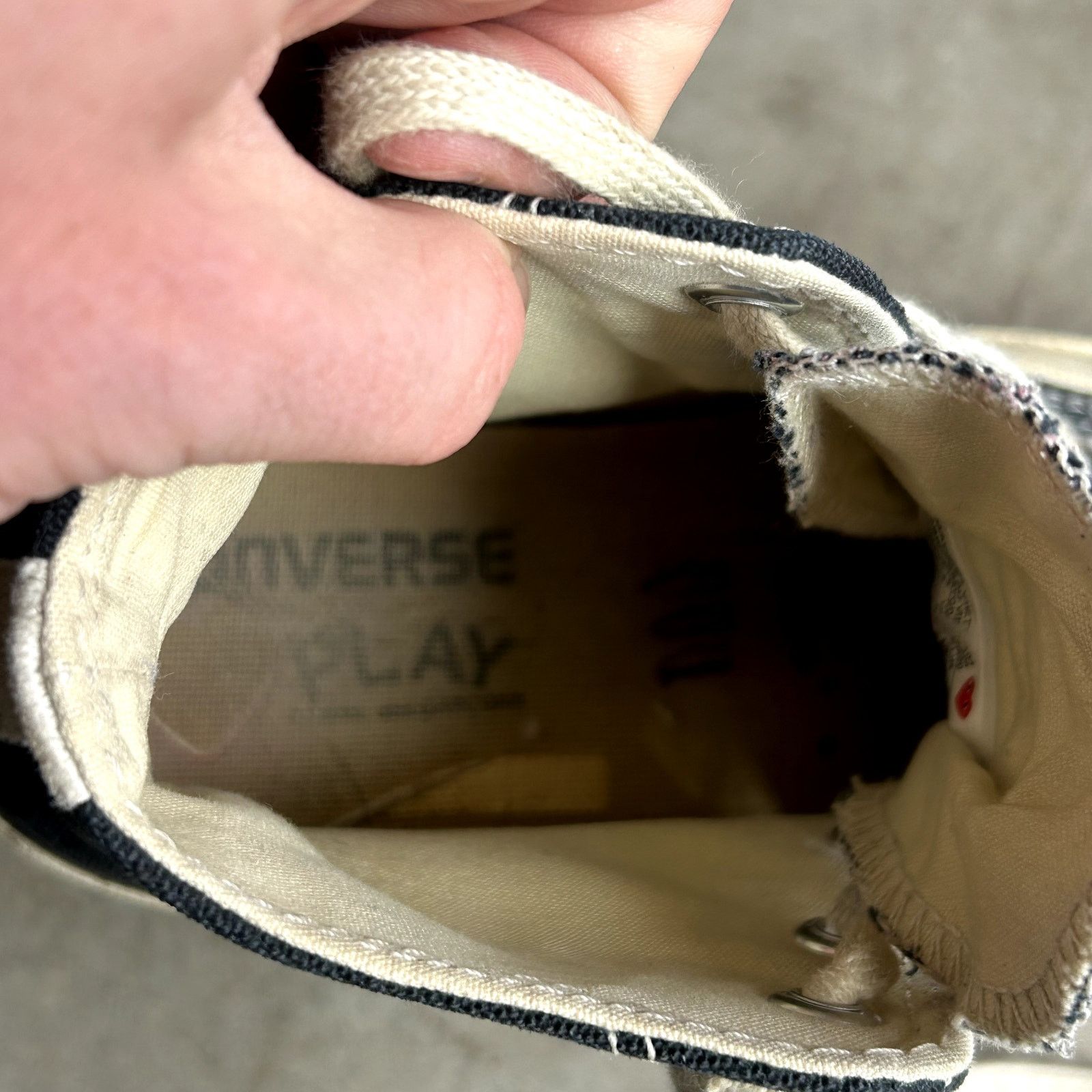 Vintage Worn CDG x Converse Mens: 5.5 Size US 5.5 / EU 38 - 6 Thumbnail