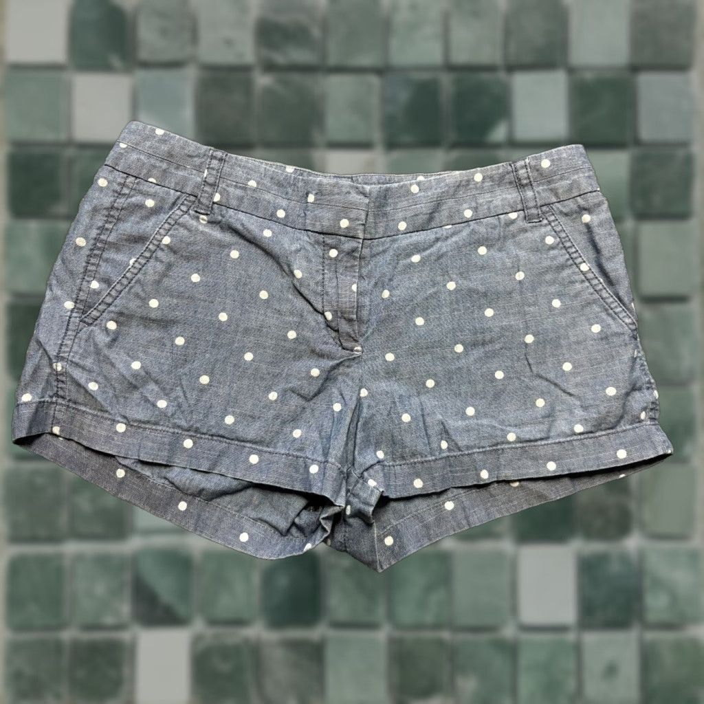 J.Crew **J.CREW Women's City Fit Blue Polka Dot Shorts Size 6** User: **J.CREW Women's Blue Polka Dot City Fit Shorts Size 6** Size 28" / US 6 / IT 42 - 1 Thumbnail