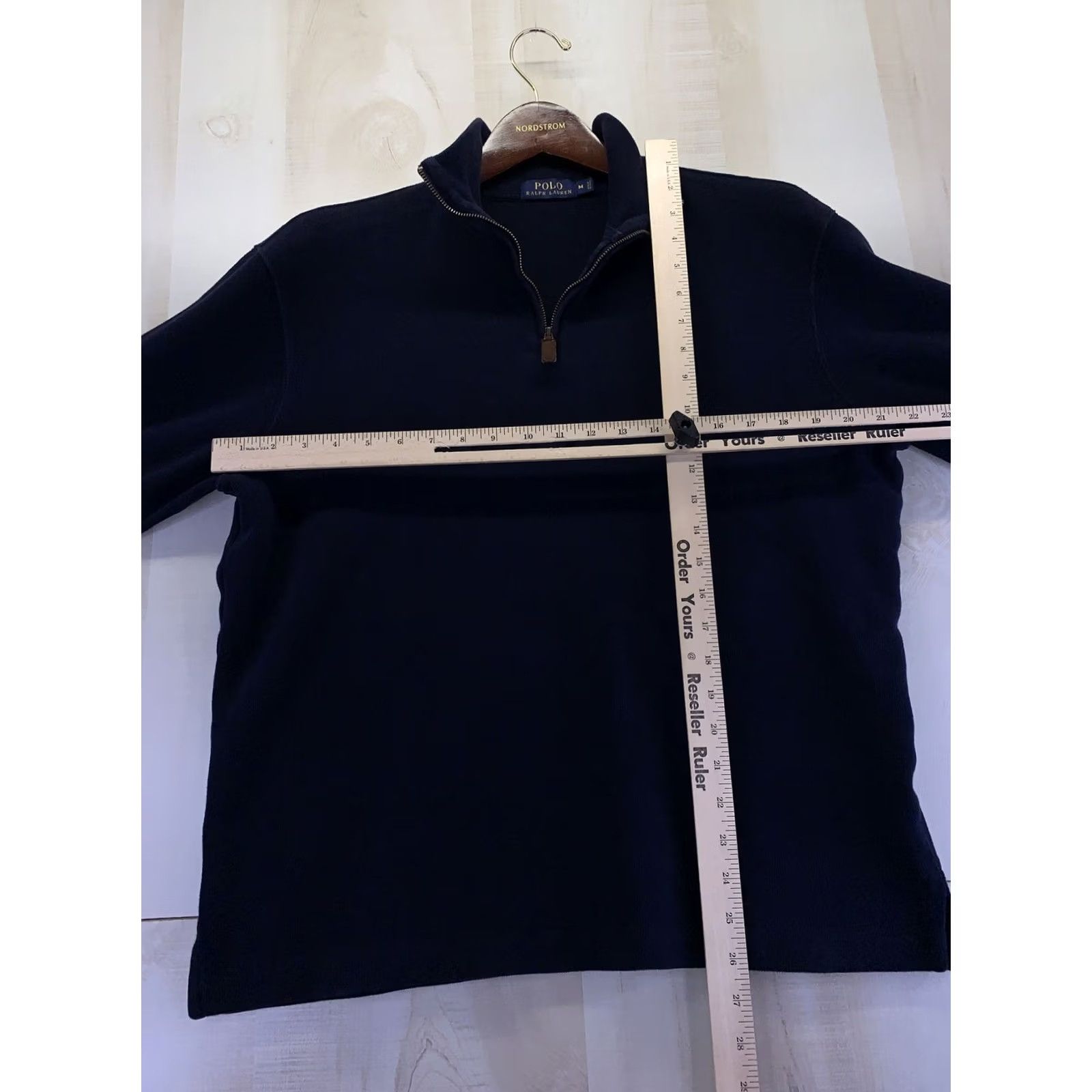Polo Ralph Lauren Polo Ralph Lauren Mens Cotton Blue 1/4 Zip Knit Pullover Sweater M-6625 Size US M / EU 48-50 / 2 - 2 Thumbnail