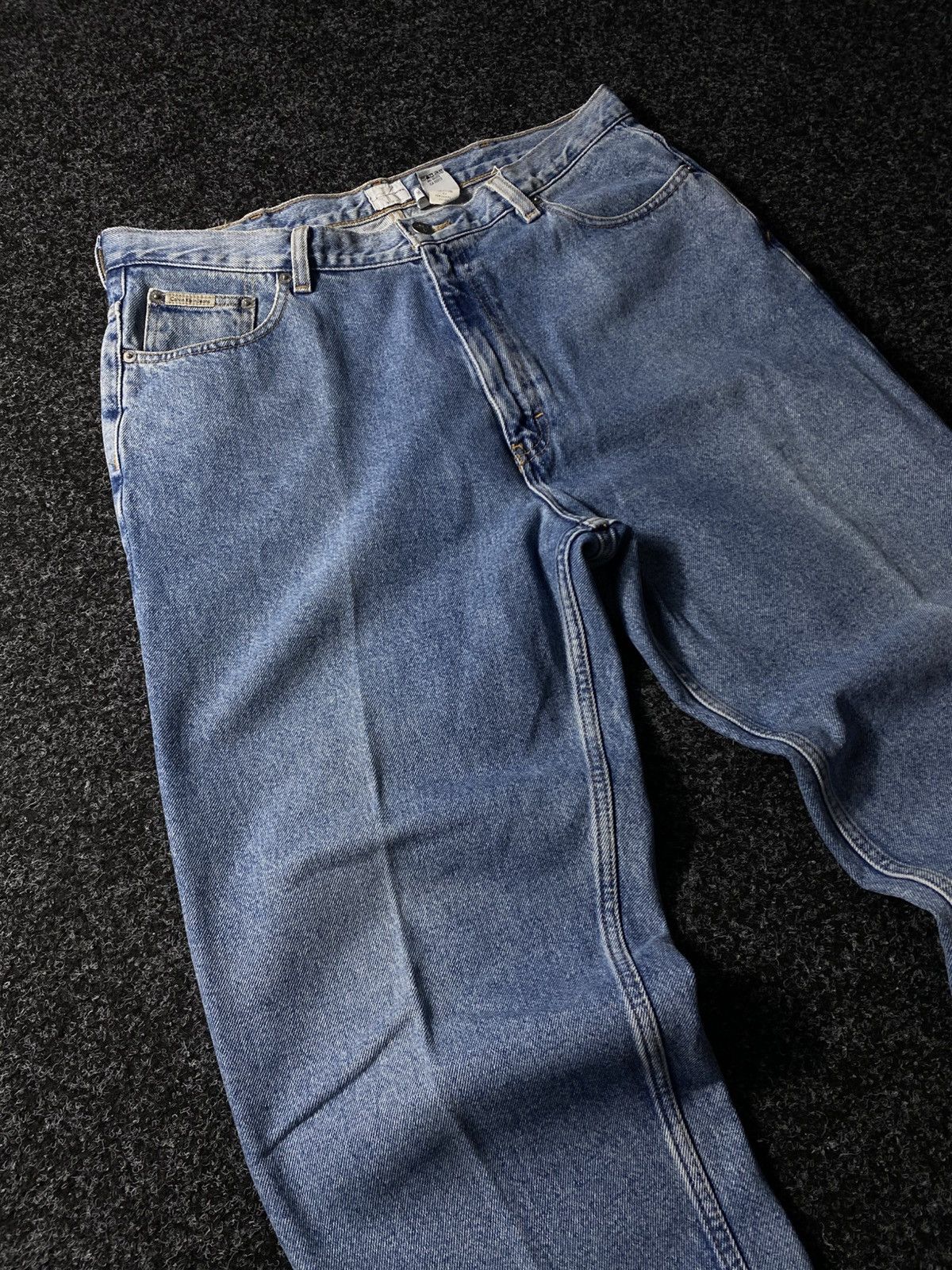 Calvin Klein × Vintage Crazy Vintage Y2K 00s Baggy Calvin Klein Skater Denim Jeans Size US 36 / EU 52 - 5 Thumbnail
