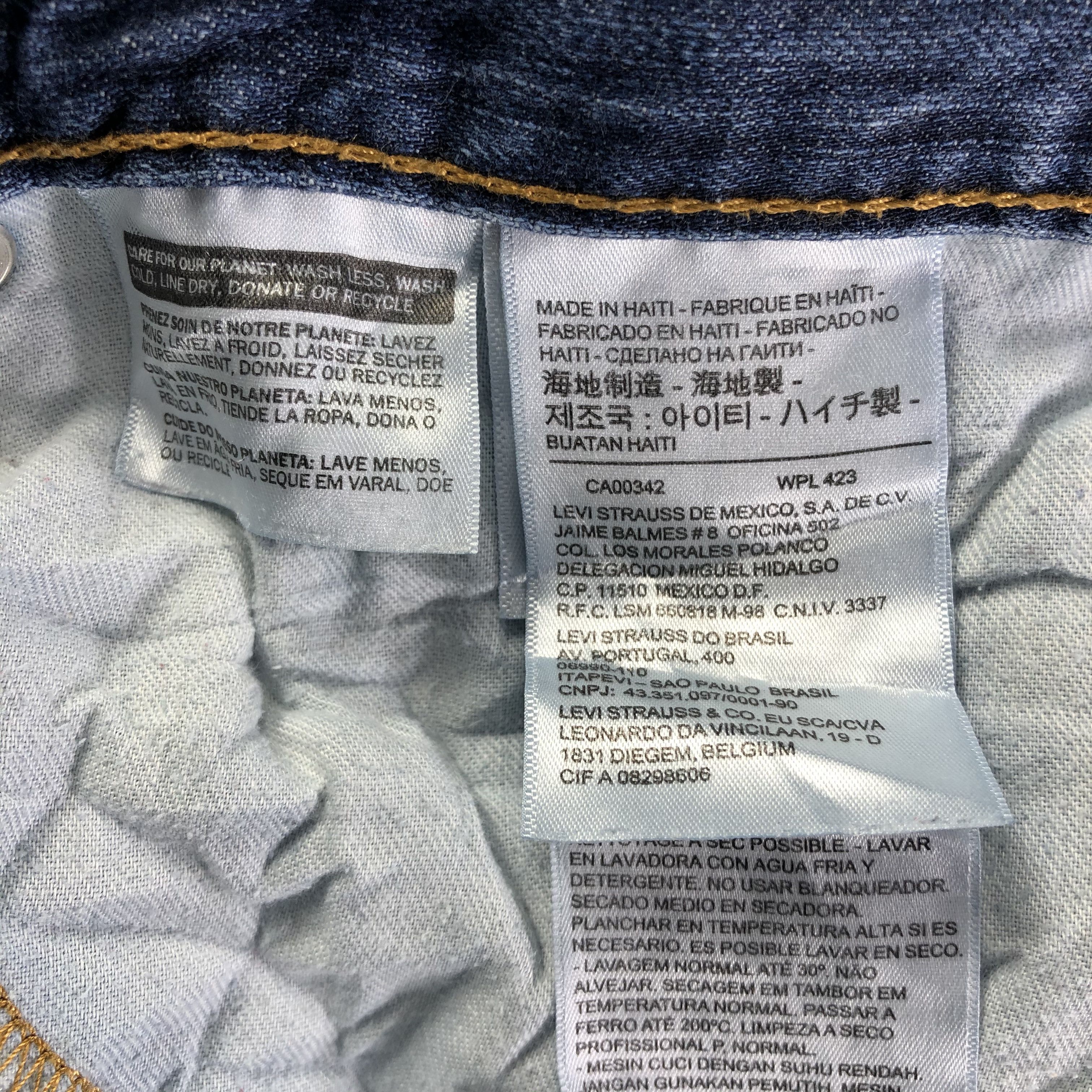 Levi's Vintage Blue Wash Levis 514 Jeans-J4095 Size US 33 - 10 Thumbnail