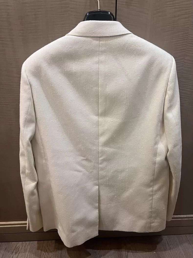 Saint Laurent Paris saint Laurent parisWhite textured blazer 2503-Nextarrow Size 52R - 5 Thumbnail