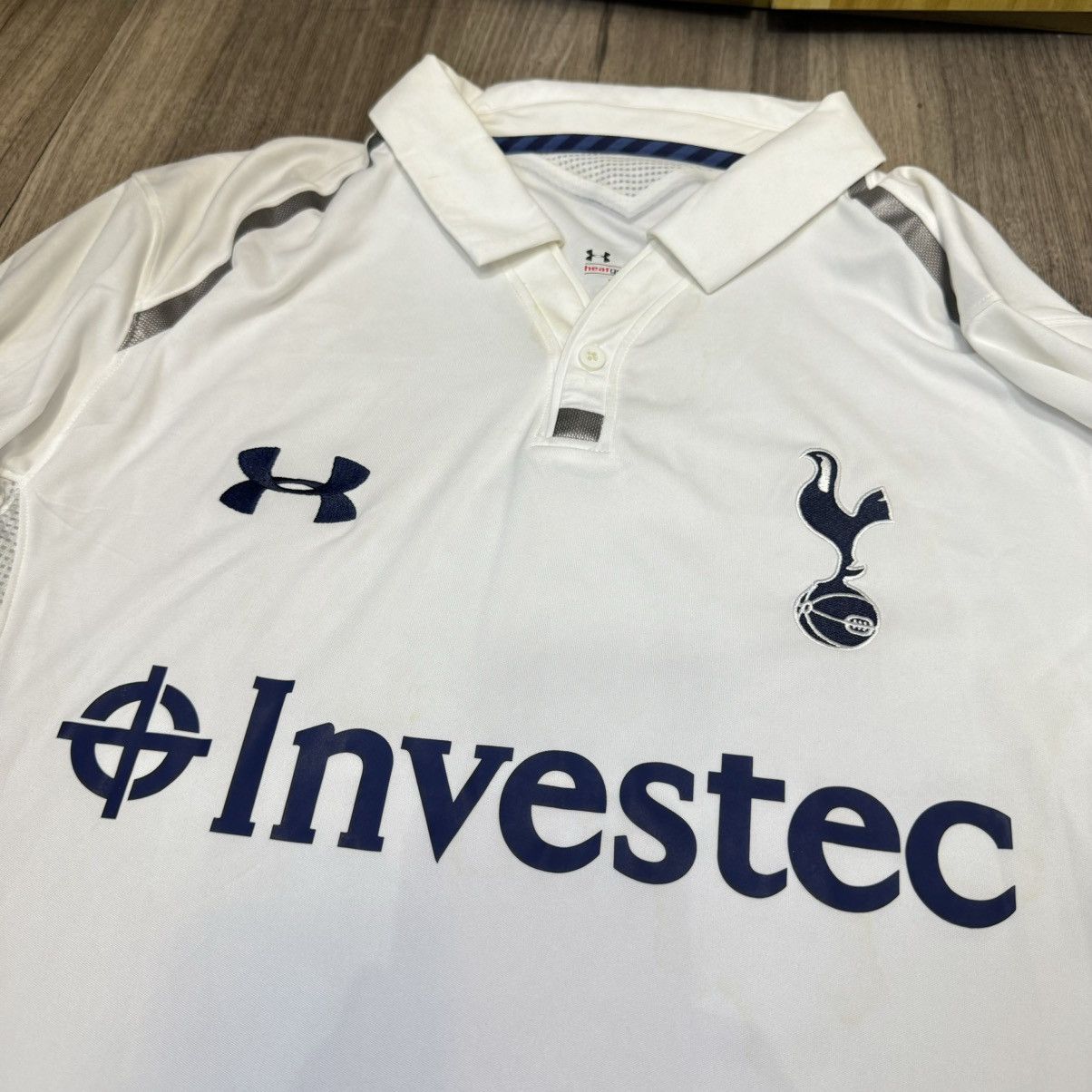 Under Armour Tottenham Hotspur 12/13 europa home shirt #19 Dembele (bnwt) Size US XL / EU 56 / 4 - 3 Thumbnail
