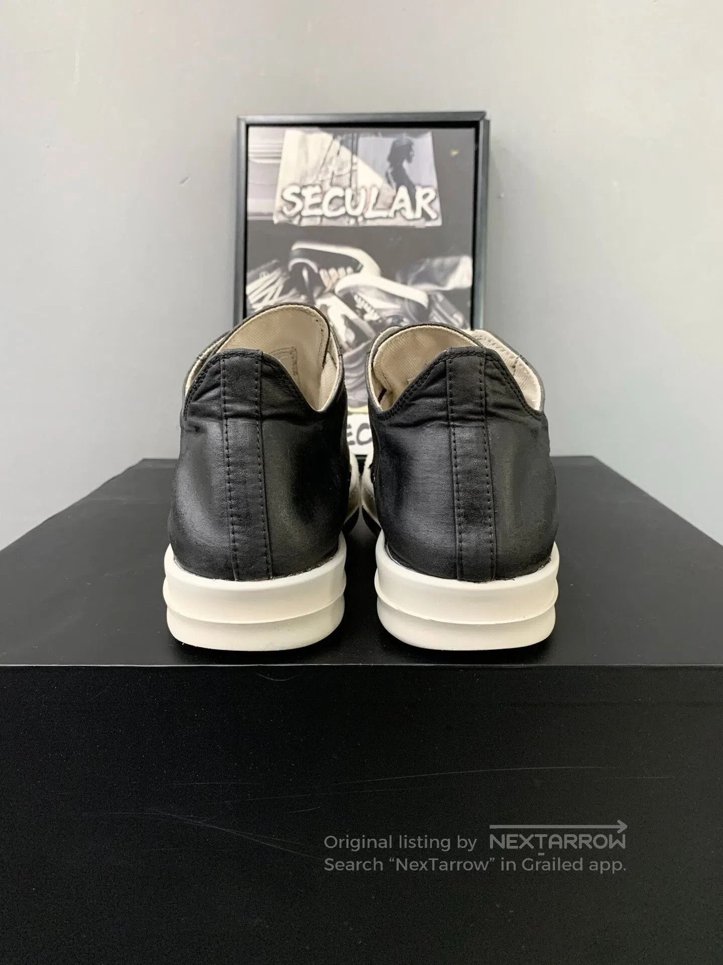 Rick Owens rick owens black and white low-top sneakers. Size US 6 / IT 36 - 7 Thumbnail