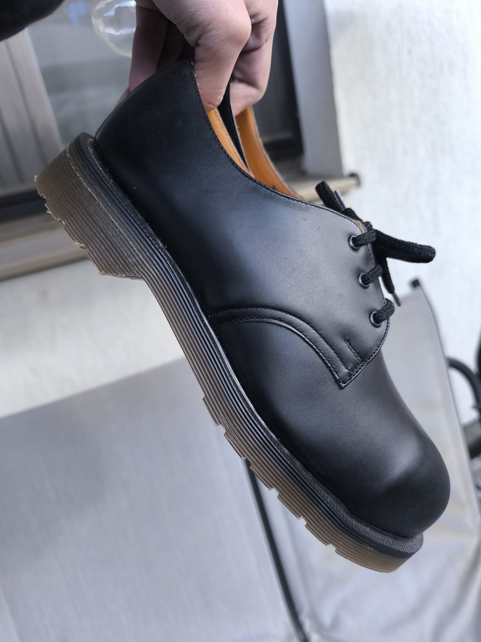 dr martens made in england chunky metallic front