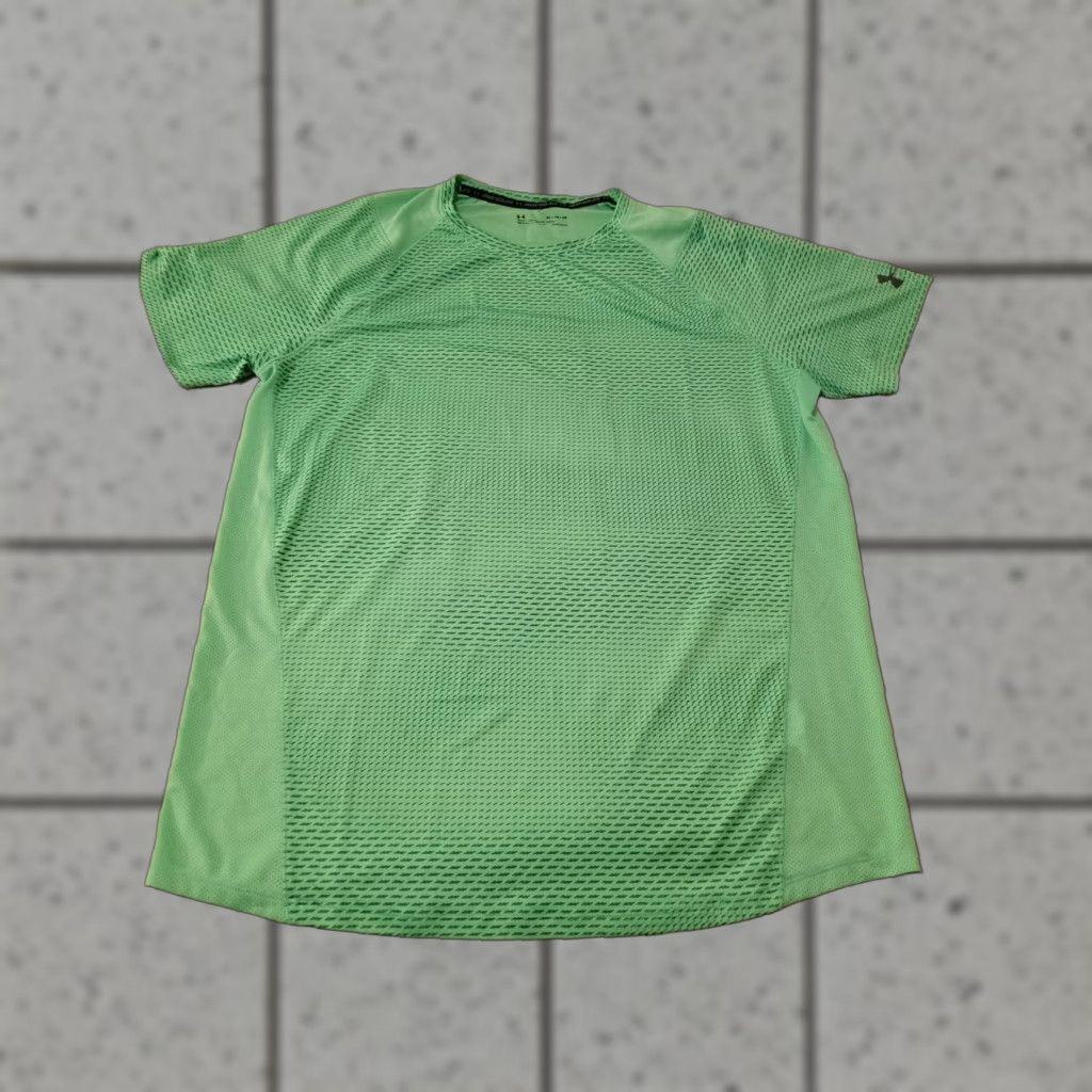 Under Armour Under Armour Shirt XL Green Athletic T-Shirt Men Size US XL / EU 56 / 4 - 1 Thumbnail