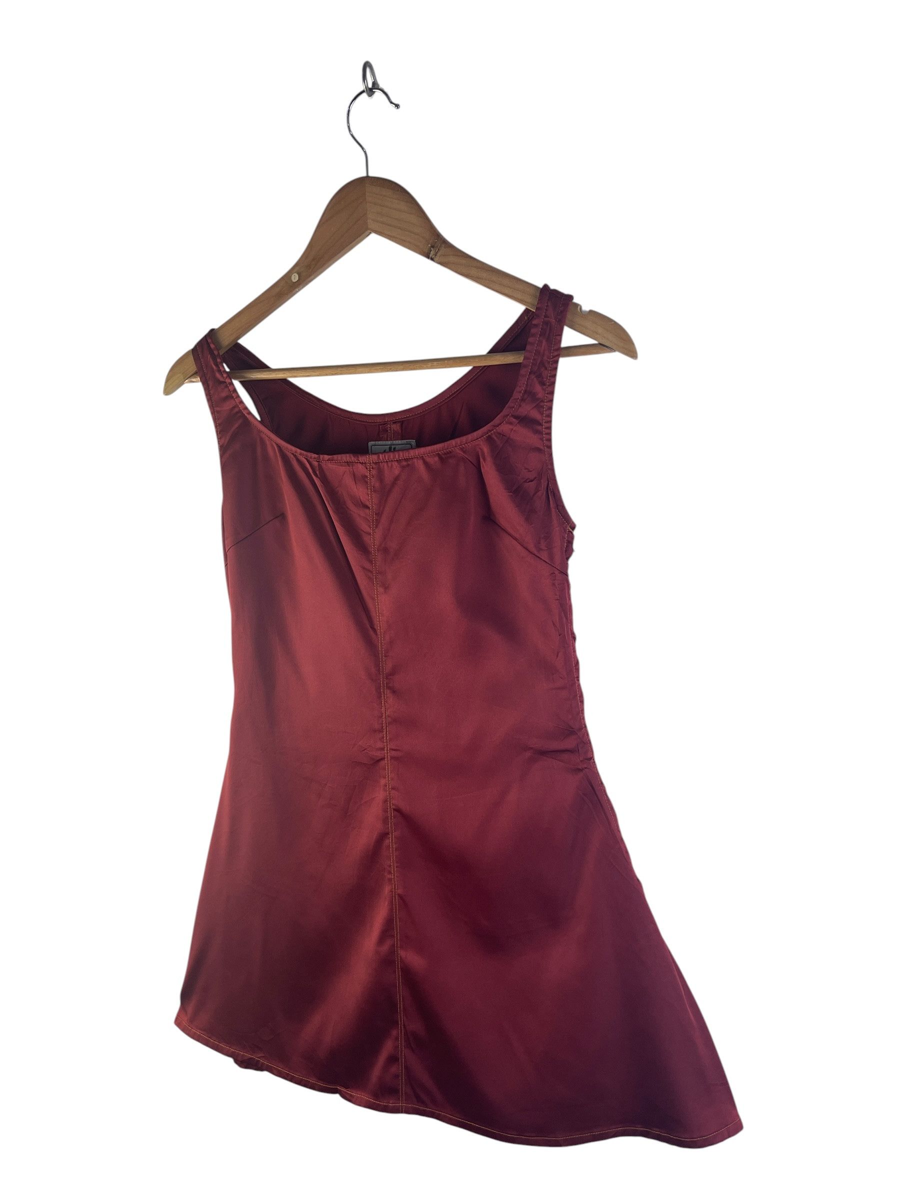 Jean Paul Gaultier Vintage Jean Paul Gaultier Jeans Burgundy Satin Size XS / US 0-2 / IT 36-38 - 4 Thumbnail