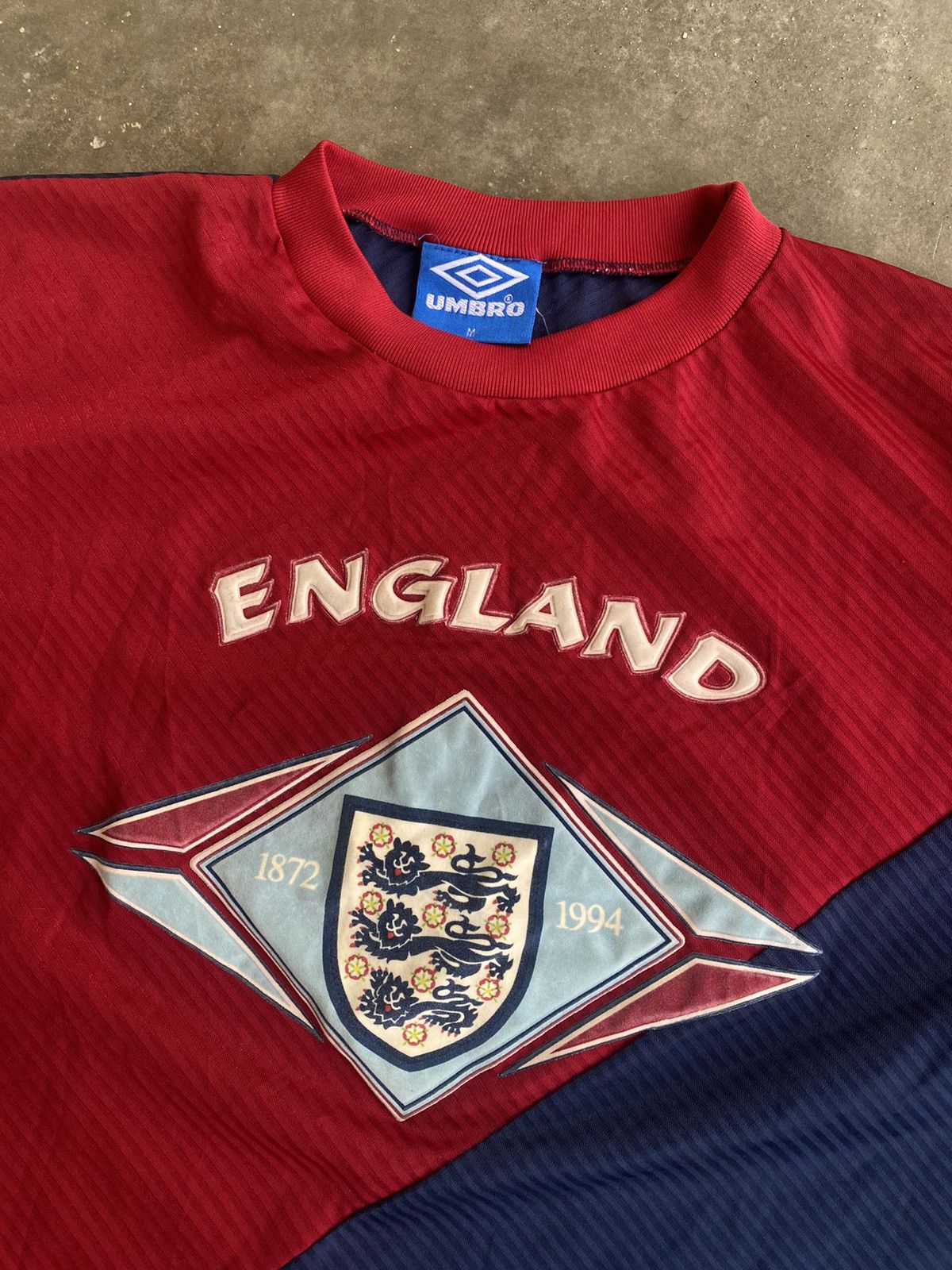 Umbro Very Rare Vintage 1994 ENGLAND Jersey Size US M / EU 48-50 / 2 - 2 Thumbnail