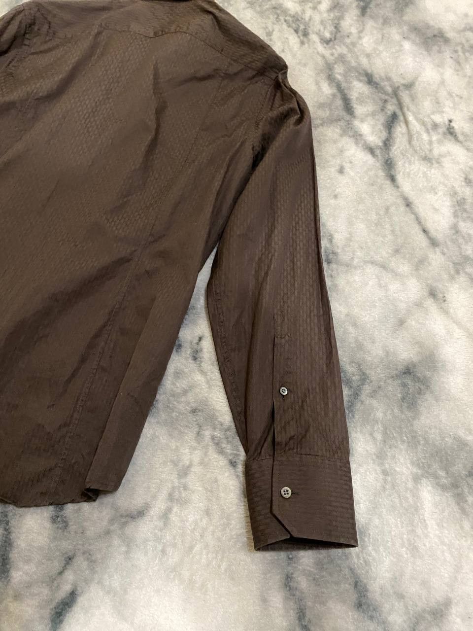 Gucci Gucci Brown GG Monogram Shirt Luxury Designer Button-Up Size US S / EU 44-46 / 1 - 10 Thumbnail