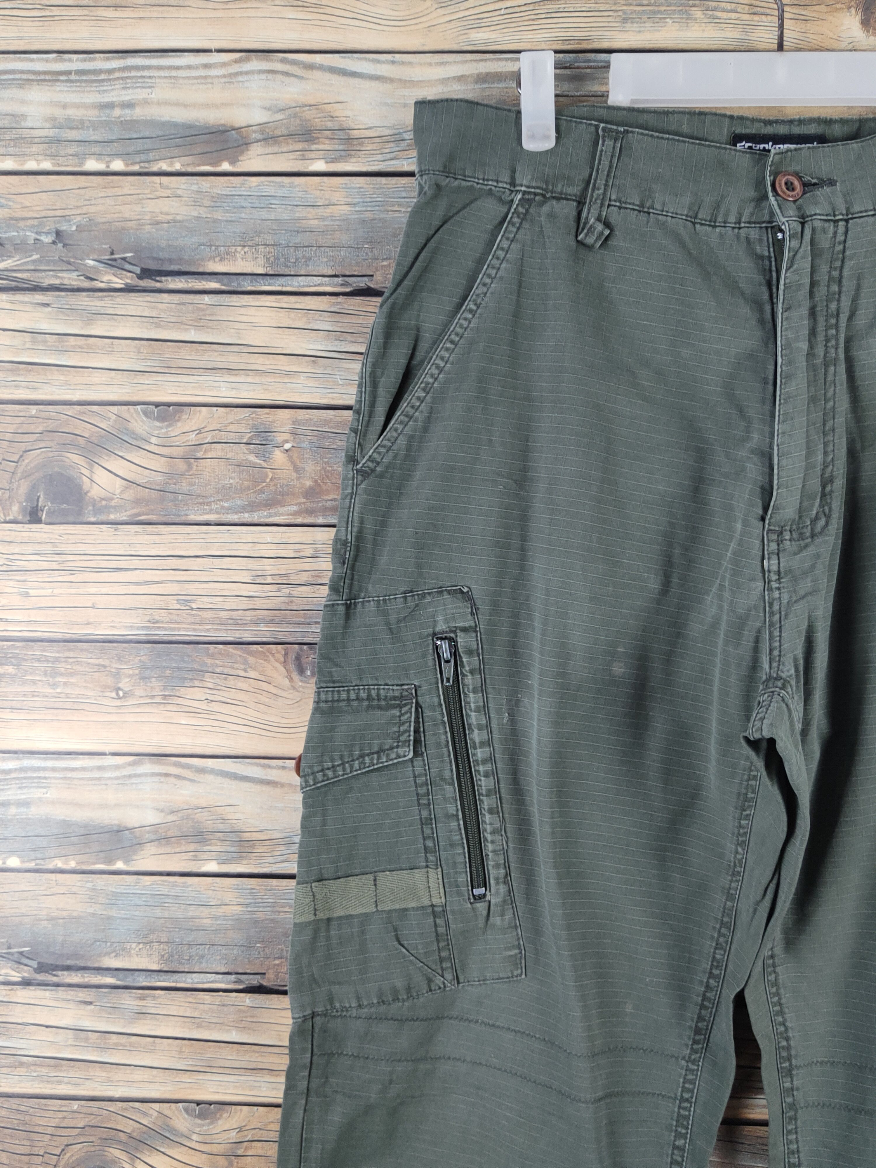 DrunknMunky DL Drunkn Munky Green Multipocket Tactical Cargo Pants #942 Size US 34 / EU 50 - 3 Thumbnail