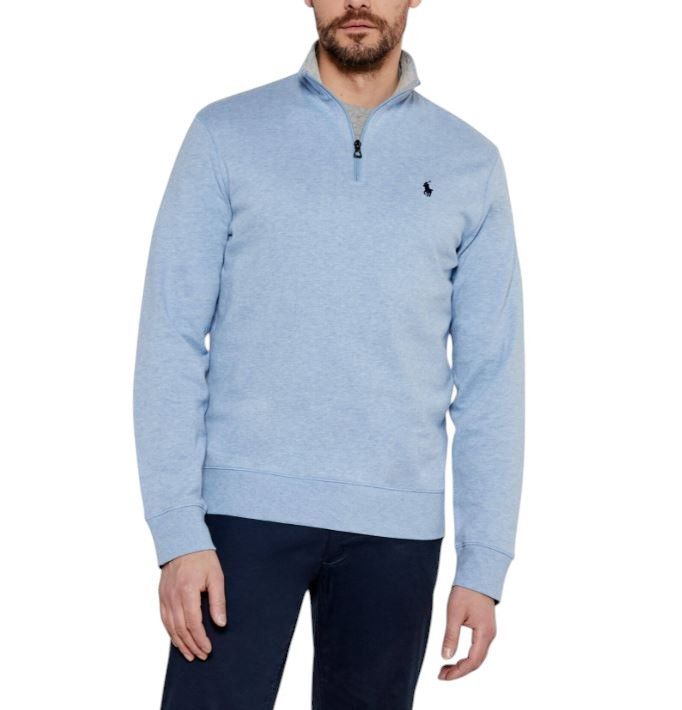Ralph Lauren BLUE 2XL Half Zip Logo Pullover Sweatshirt 86954 Size US XXL / EU 58 / 5 - 1 Thumbnail