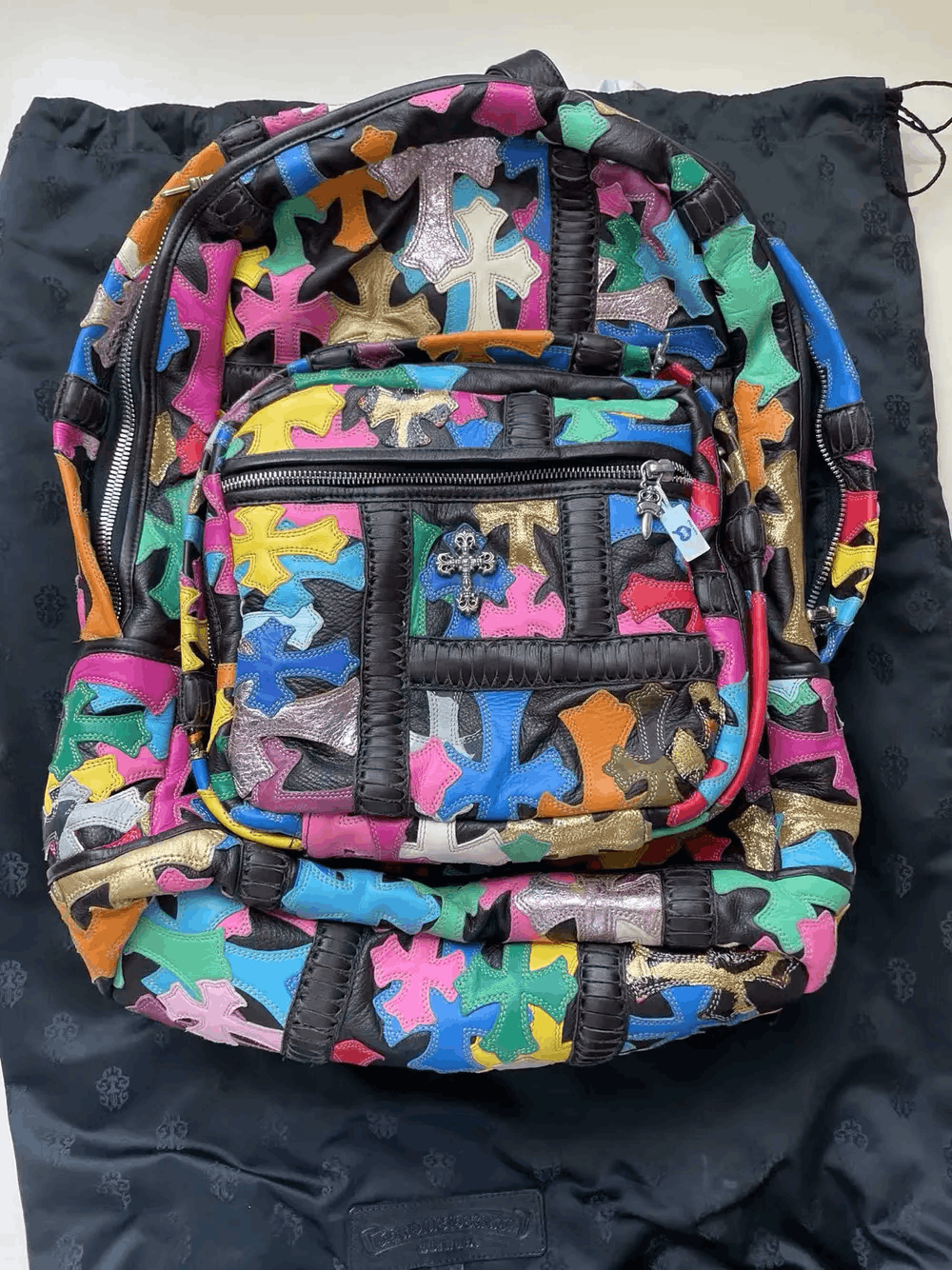 Chrome Hearts Chrome Hearts Multicolor Cross Patch Backpack Bag Size ONE SIZE - 5 Thumbnail