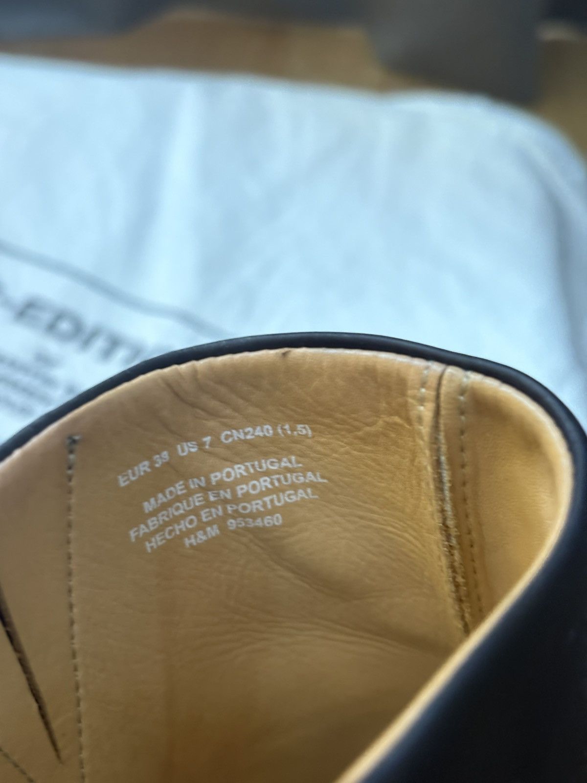 H&M × Maison Margiela H&M x Maison Martin Margiela Black Leather Boots Wedge Plexi Size US 7 / IT 37 - 11 Thumbnail