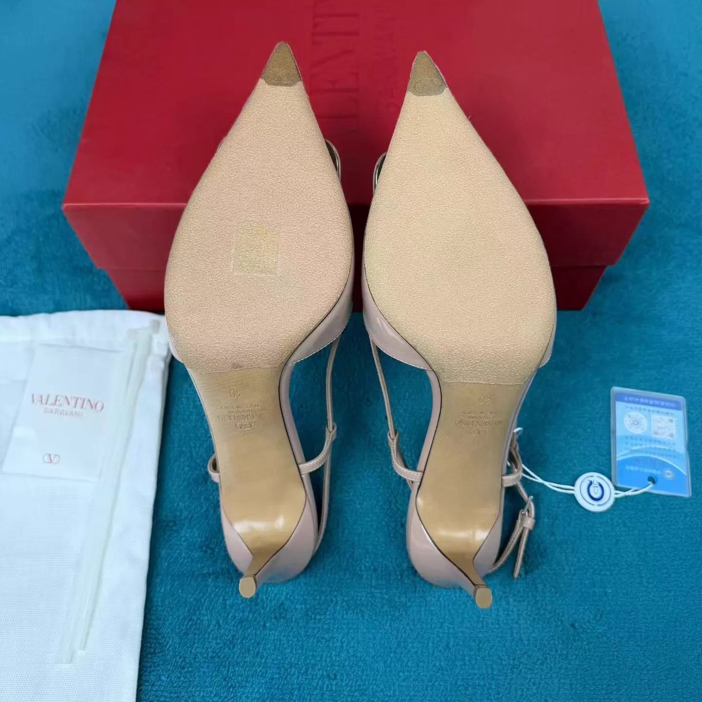 Valentino Valentino Cinnamon Pink Patent Leather Back Strap Heels 40 Size US 9.5 / IT 39.5 - 5 Thumbnail