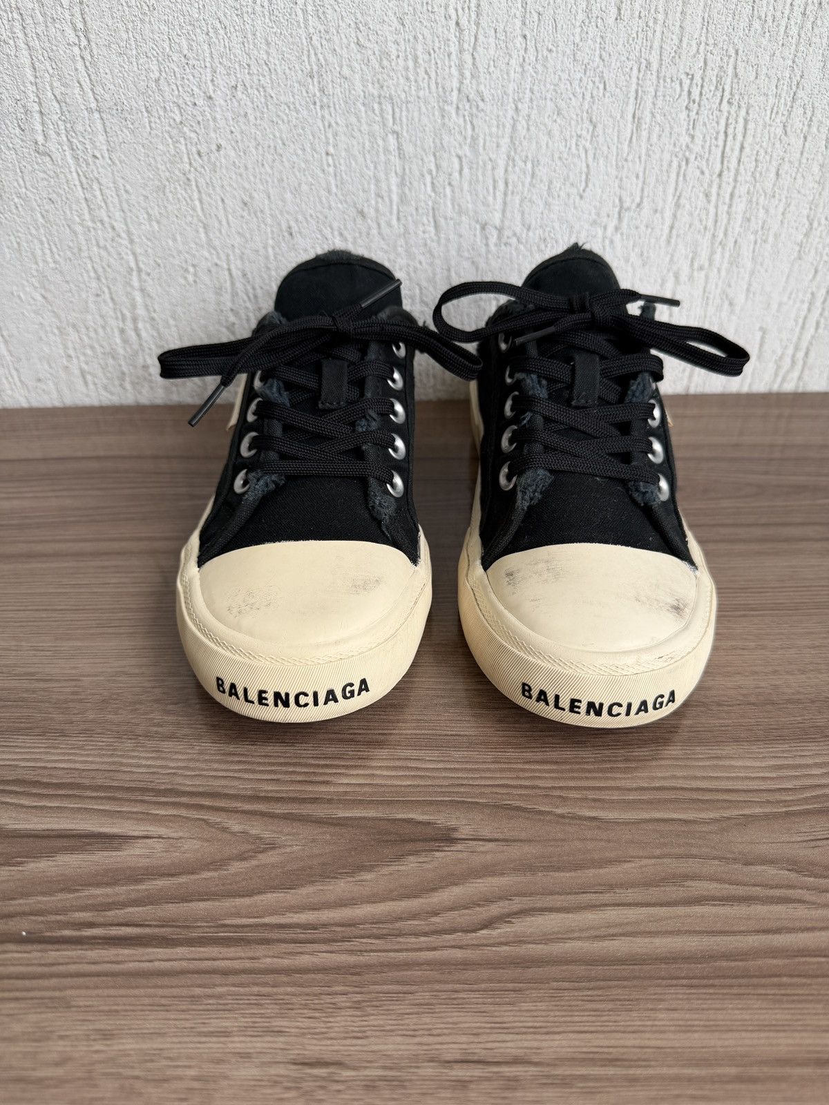 Balenciaga distress paris slip on mules Size US 6.5 / EU 39-40 - 6 Thumbnail