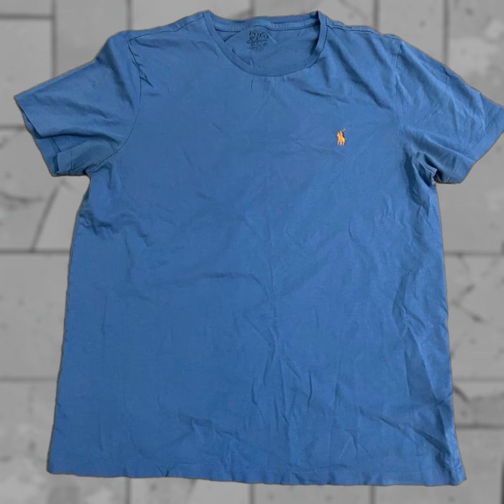 Polo Ralph Lauren Polo Ralph Lauren single stitch 100% cotton blue Tee Mens Size L Size US L / EU 52-54 / 3 - 1 Thumbnail