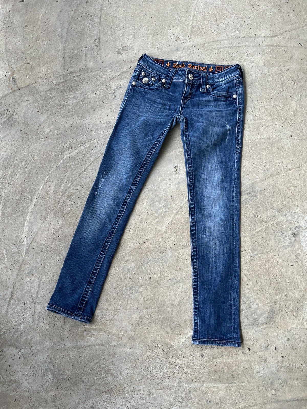 Rock Revival Rock Revival Vintage Y2K Skinny Jeans Size 26" / US 2 / IT 38 - 2 Thumbnail