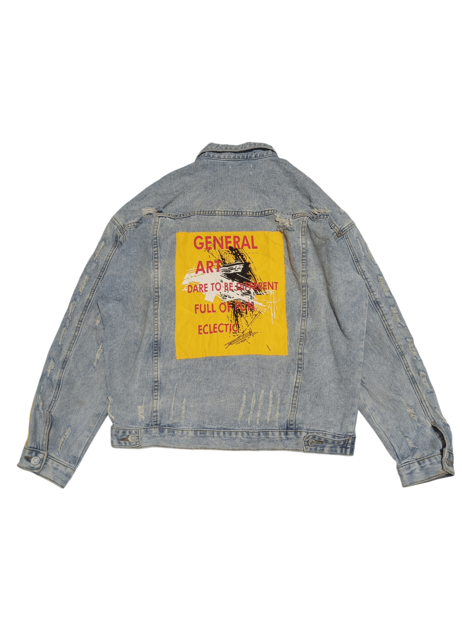 Japanese Brand × Vintage Vintage vampire weekend distressed denim trucker jacket Size US XL / EU 56 / 4 - 2 Thumbnail