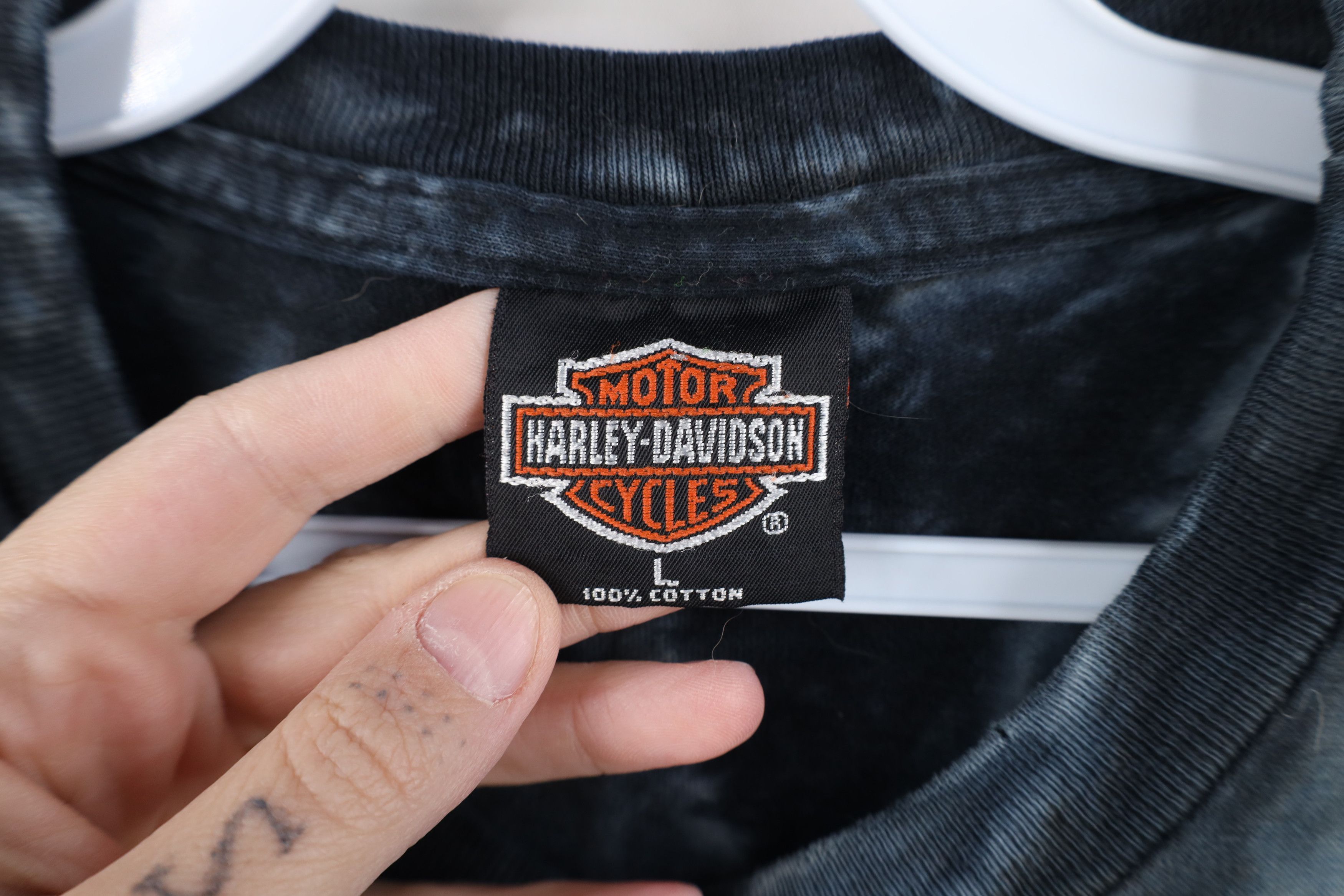 Harley Davidson Vintage Y2K 2000 Harley Davidson Tie Dye Eagle T-Shirt Size US L / EU 52-54 / 3 - 10 Thumbnail