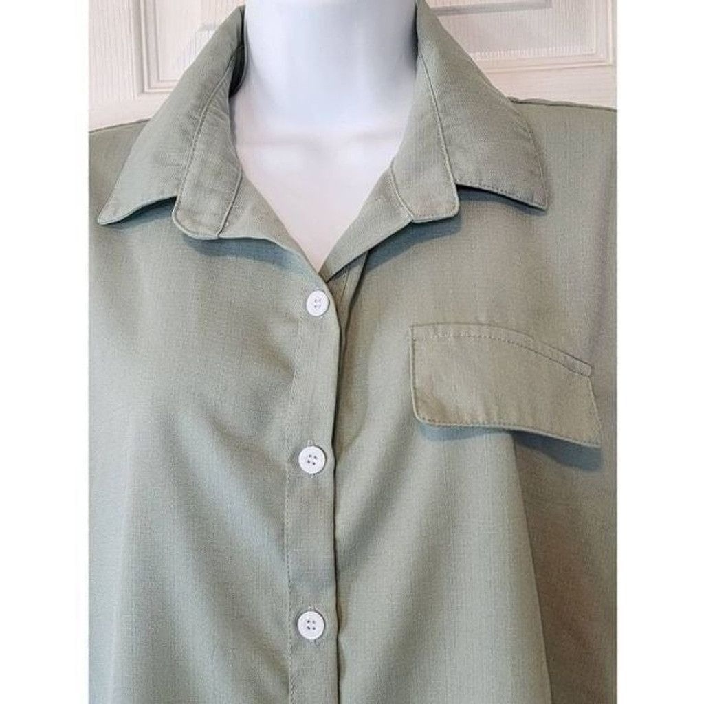 Shein Shein Sage Green Blouse Size M / US 6-8 / IT 42-44 - 3 Thumbnail