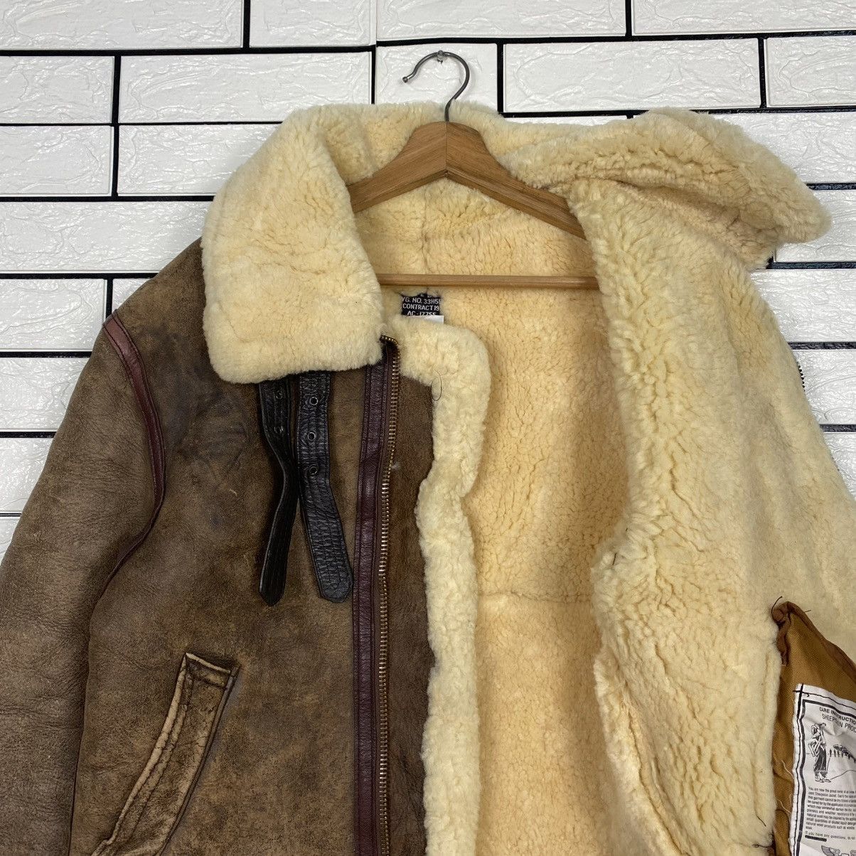 Avirex 🔥VINTAGE GENUINE LEATHER JACKET B-3 AVIREX USA SHEARLING Size US S / EU 44-46 / 1 - 15 Thumbnail