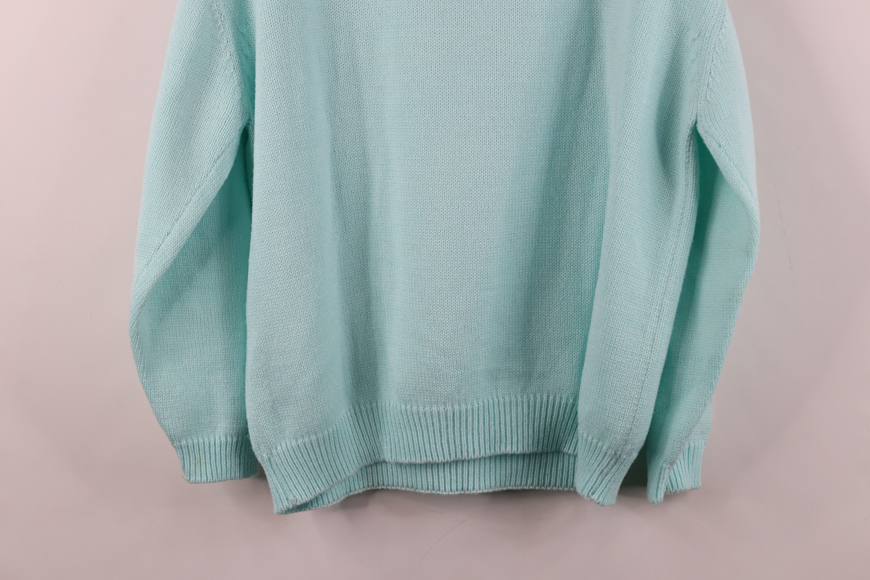 Vintage Vintage 90s Streetwear Embroidered Flower Knit Sweater Size XXL / US 16-18 / IT 52-54 - 12 Thumbnail