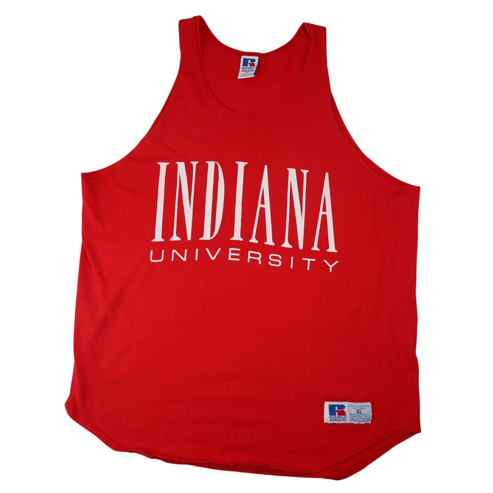 Vintage Vintage Indiana University Spellout Graphic Tank Top Size US XL / EU 56 / 4 - 1 Thumbnail