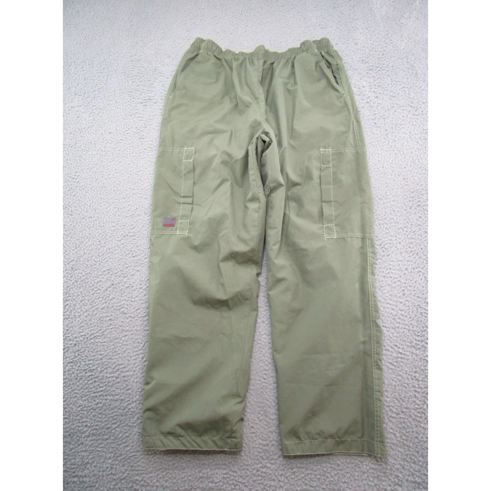 Vintage OTB Pants Mens Size M Beige Pull On Elastic Waist 29in Inseam Reversible Green Cargo Skirt? Size US 31 - 7 Thumbnail