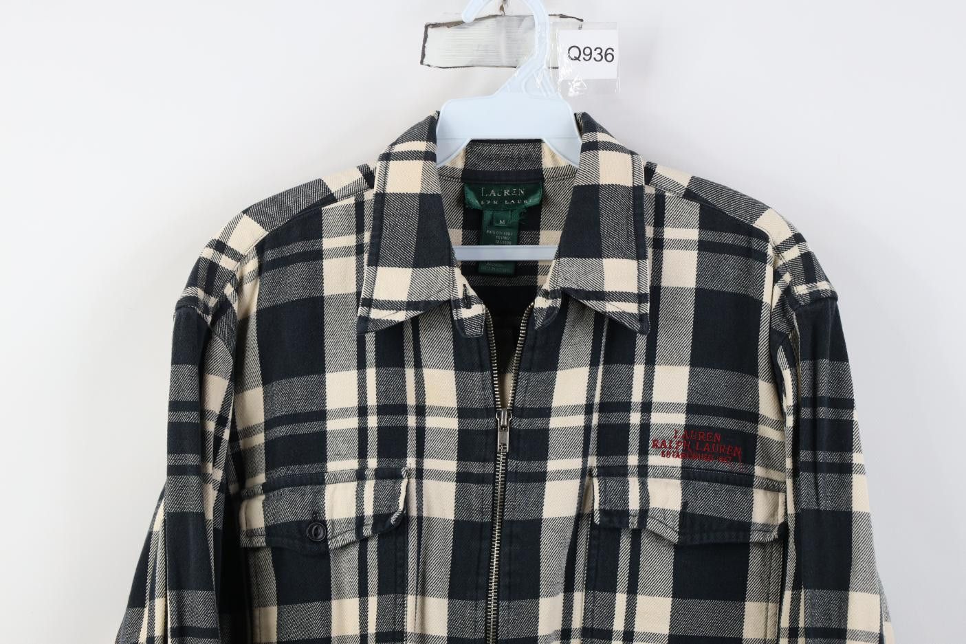 Polo Ralph Lauren Vintage 90s Ralph Lauren Spell Out Flannel Shirt Zip Jacket Size M / US 6-8 / IT 42-44 - 2 Thumbnail