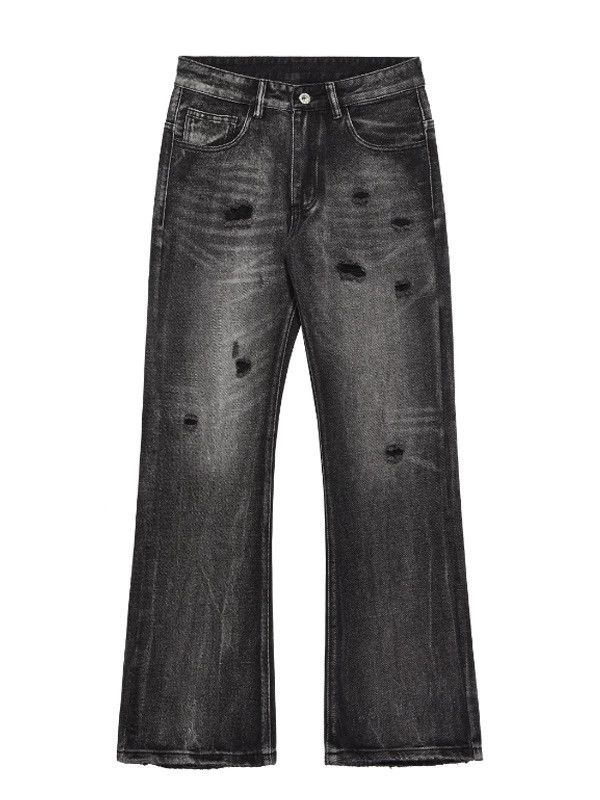 Vintage American high street men's slim retro washed ripped jeans Size US 32 / EU 48 - 5 Thumbnail