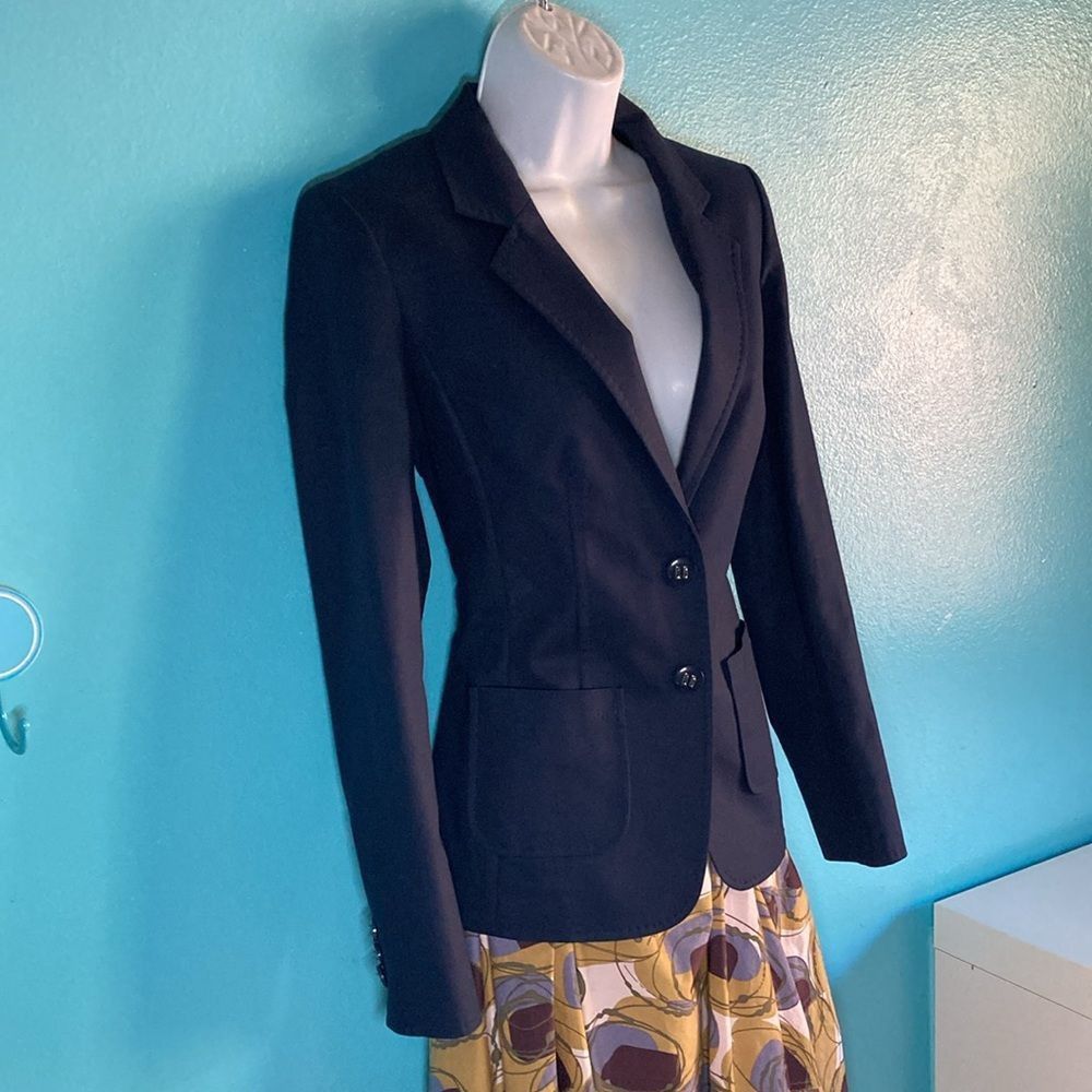 Other Luisa Spagnoli Navy Blazer Size 40 Fits XS Size XS / US 0-2 / IT 36-38 - 1 Thumbnail