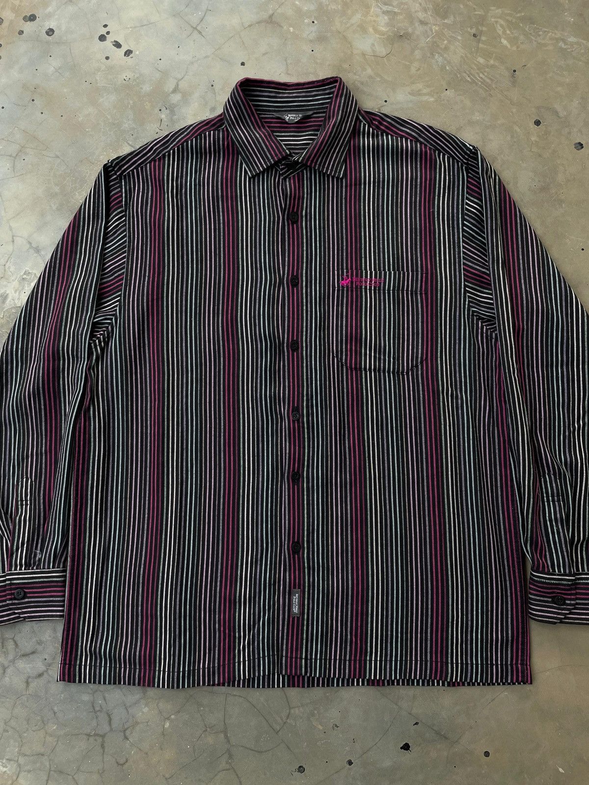 Beverly Hills Polo Club Beverly Hills Polo Club Striped Buttom Up Longsleeve Shirt Size US XL / EU 56 / 4 - 2 Thumbnail