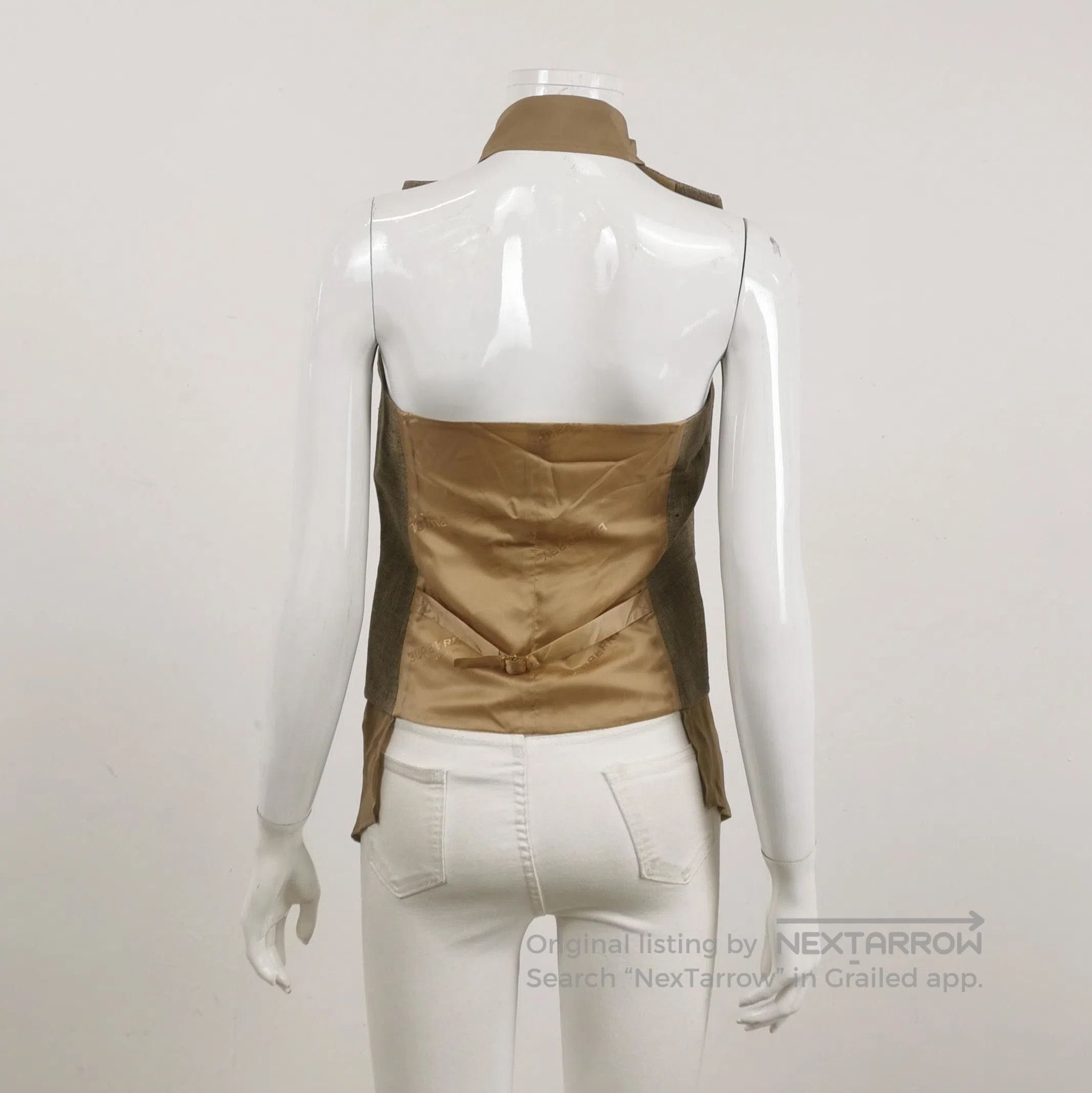 Burberry Burberry Linen Buttoned Vest in US2 Size . Size US XS / EU 42 / 0 - 2 Thumbnail