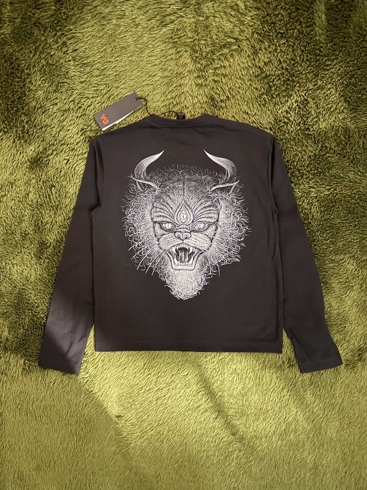 Y-3 [S] Y-3 Yohji Yamamoto Wms All Blacks Tribute Long Sleeve Size S / US 4 / IT 40 - 1 Thumbnail