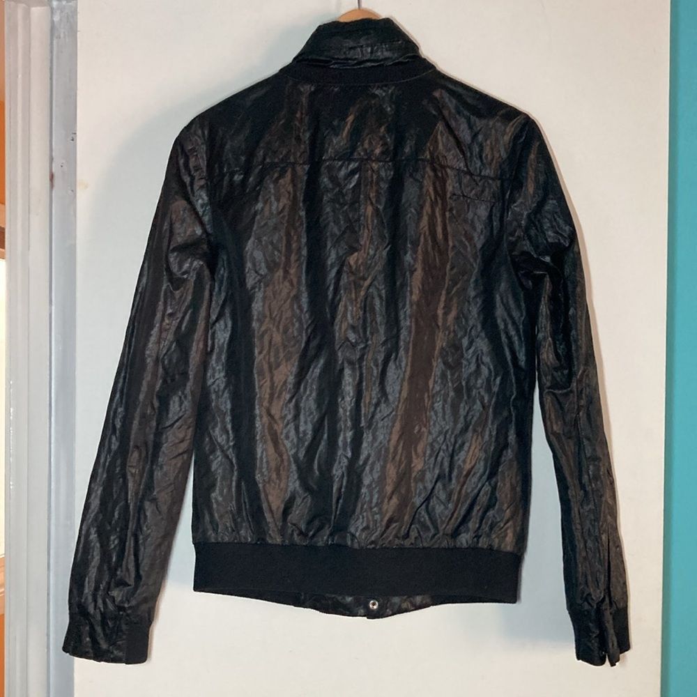 Kai Aakmann Kai Aakmann Womens M Black Zip Front Jacket With Stow Away H Size M / US 6-8 / IT 42-44 - 9 Thumbnail