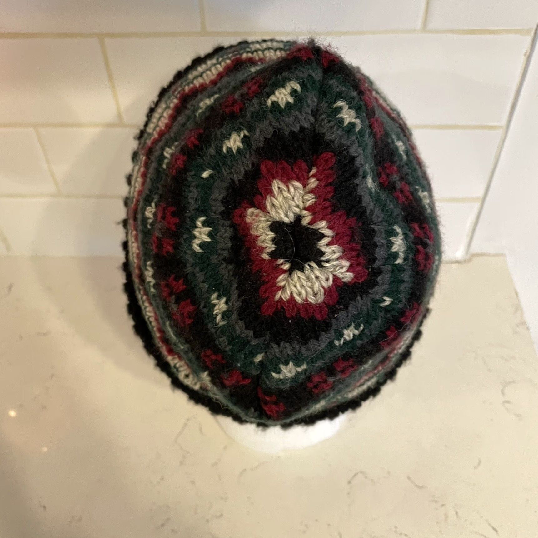 Hanes VINTAGE 90s Black Knitted Beanie Hat Hanes Her Way One Size Foldover Winter Womens Size ONE SIZE - 6 Thumbnail