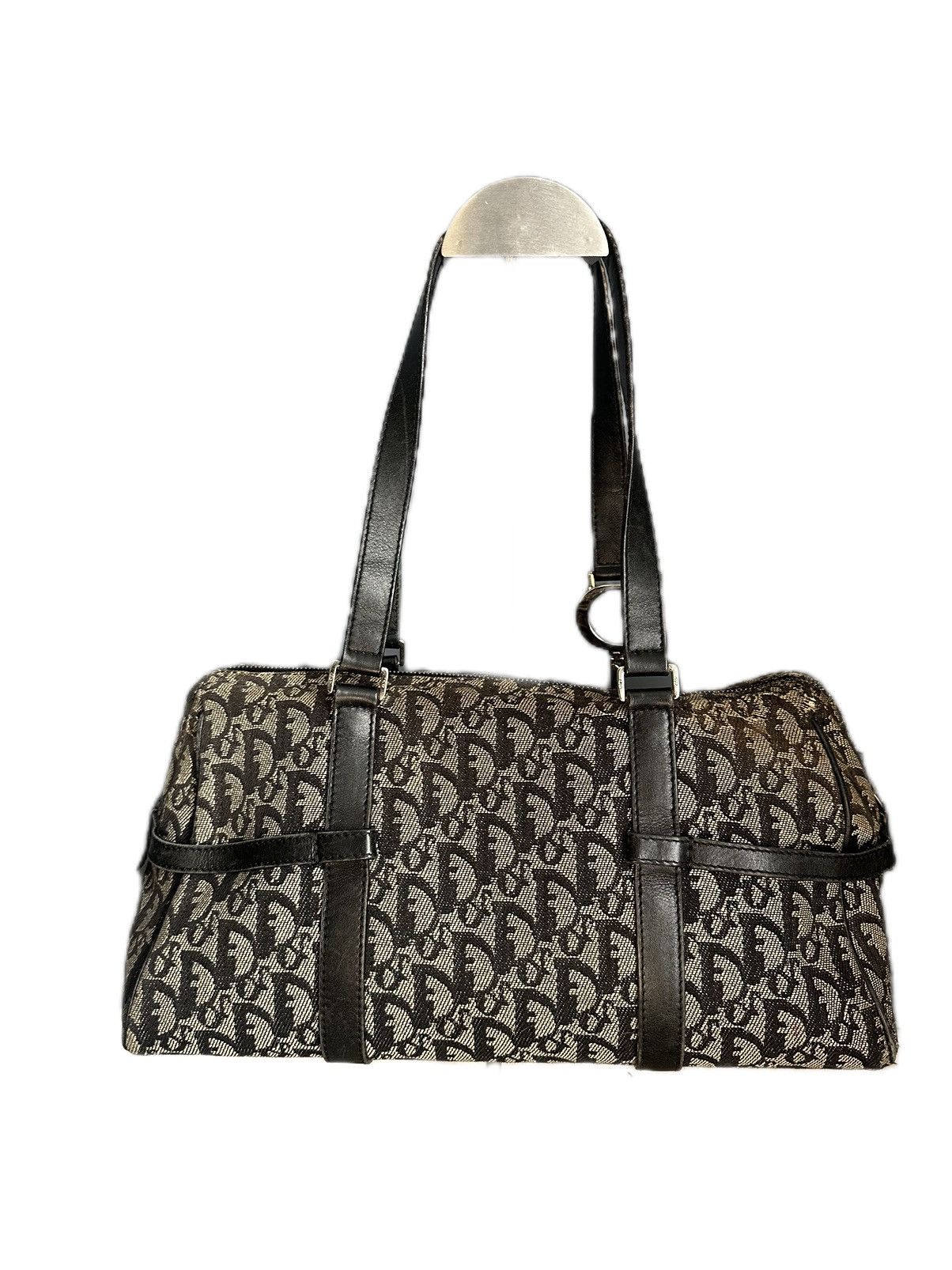 Christian Dior Trotter Monogram Boston Shoulder Bag