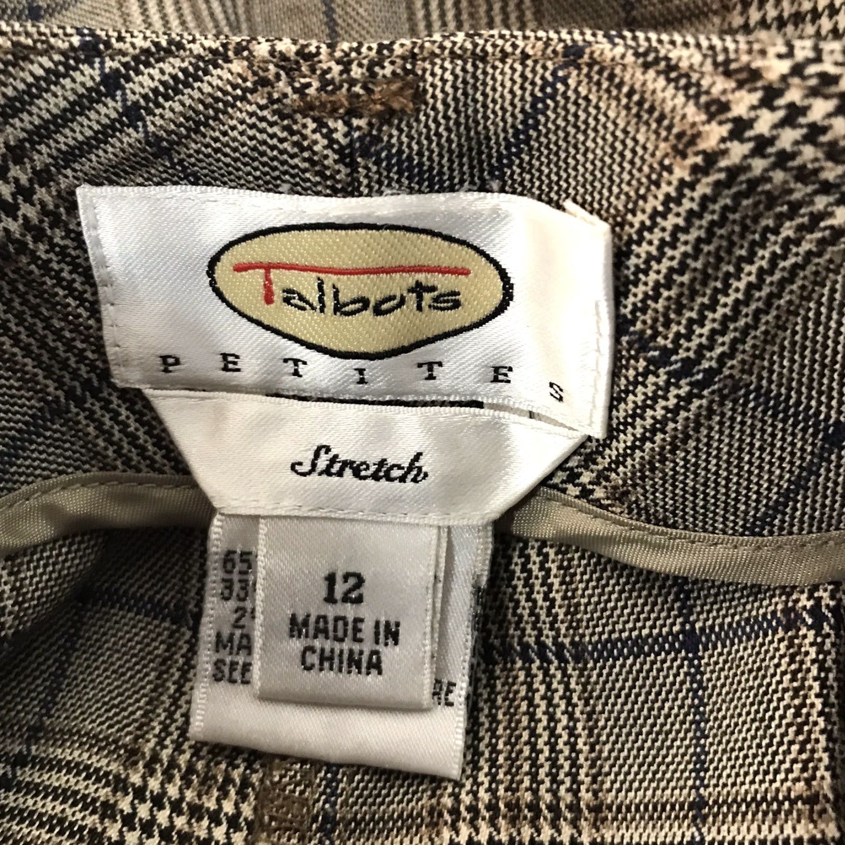 Talbots Talbots Petites Plaid Dress Pants Womens Size 12 Stretch Multicolor Modern Workwear Size 34" / US 12 / IT 48 - 3 Thumbnail