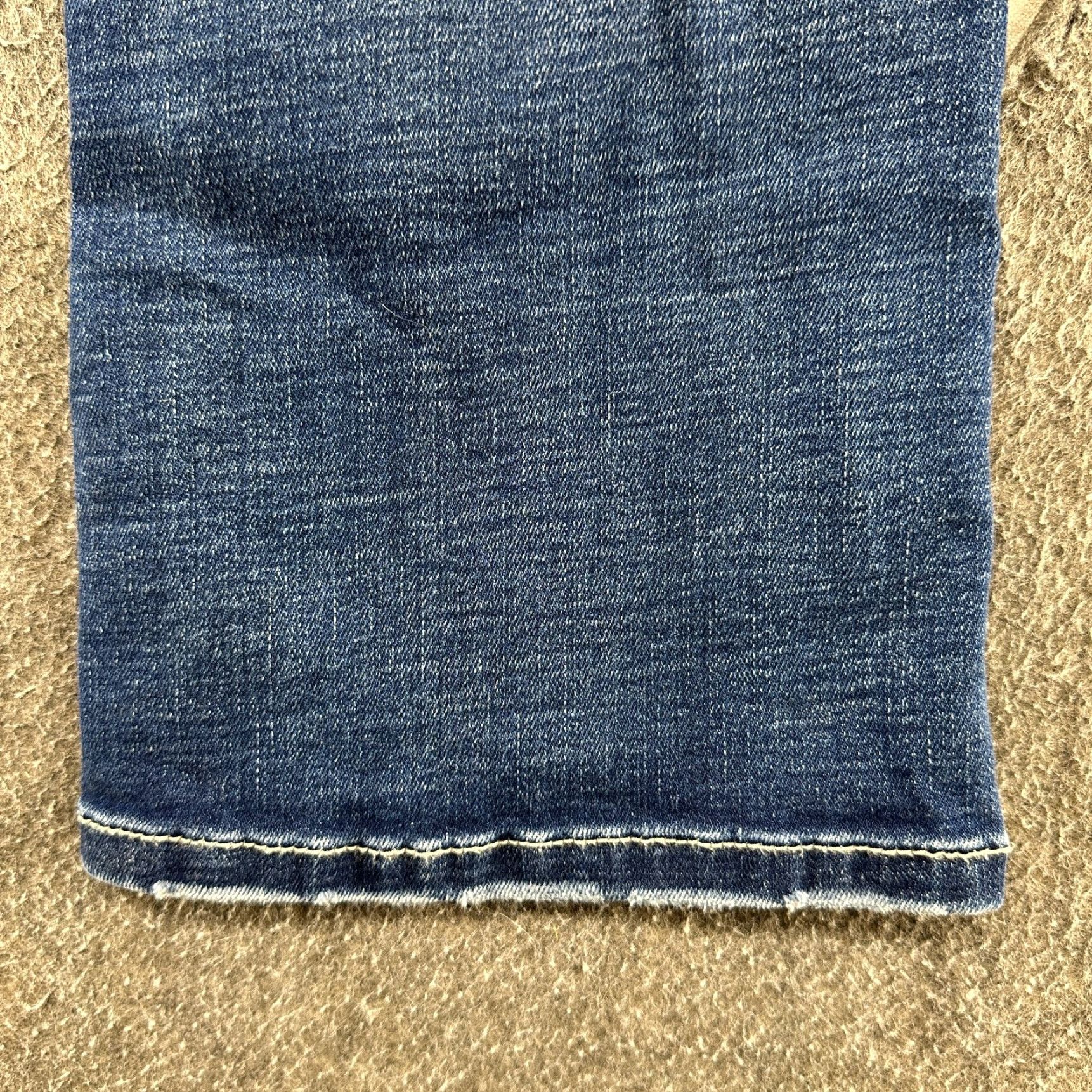 Vintage BKE Victoria Jeans Womens 26x29.5 Blue Mid Rise Bootcut Dark Distressed Comfort Pockets Zip 5-Pocket Denim Cotton Blend Regular Buckle Jeans Womens Size 26" / US 2 / IT 38 - 5 Thumbnail
