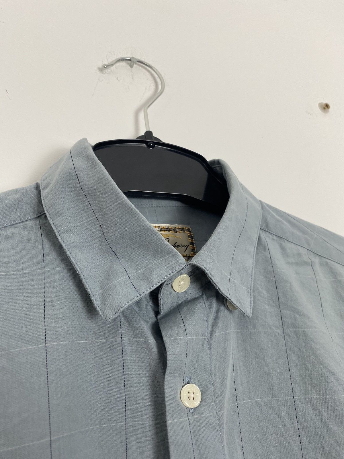 Burberry × Vintage Thomas Burberry Vintage Check Long Sleeved Button up Pocket Size US S / EU 44-46 / 1 - 8 Thumbnail